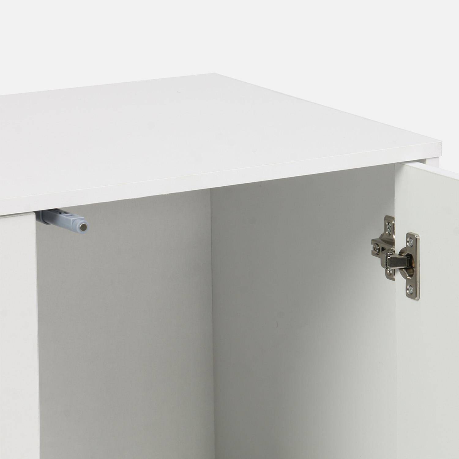Módulo de almacenamiento con 2 puertas, 70cm, Kompo, Blanco, 70x35x70 cm Photo5