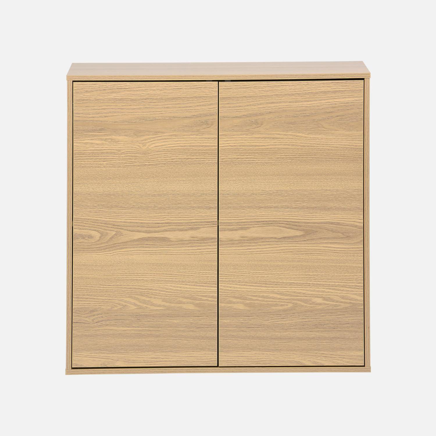 Módulo de almacenamiento con 2 puertas, 70cm, Kompo, Roble, 70x35x70 cm Photo2