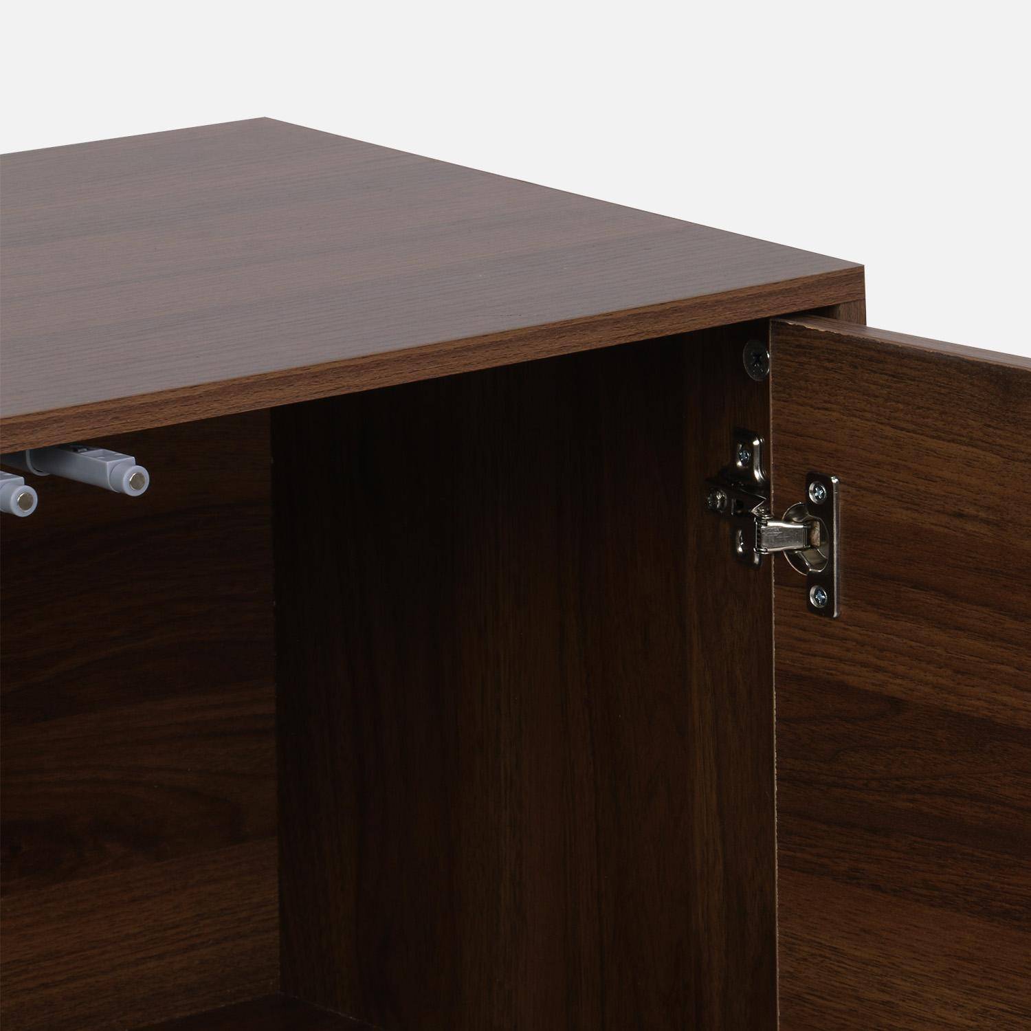 Módulo de almacenamiento con 2 puertas, 70cm, Kompo, Madera de nogal, 70x35x70 cm Photo5