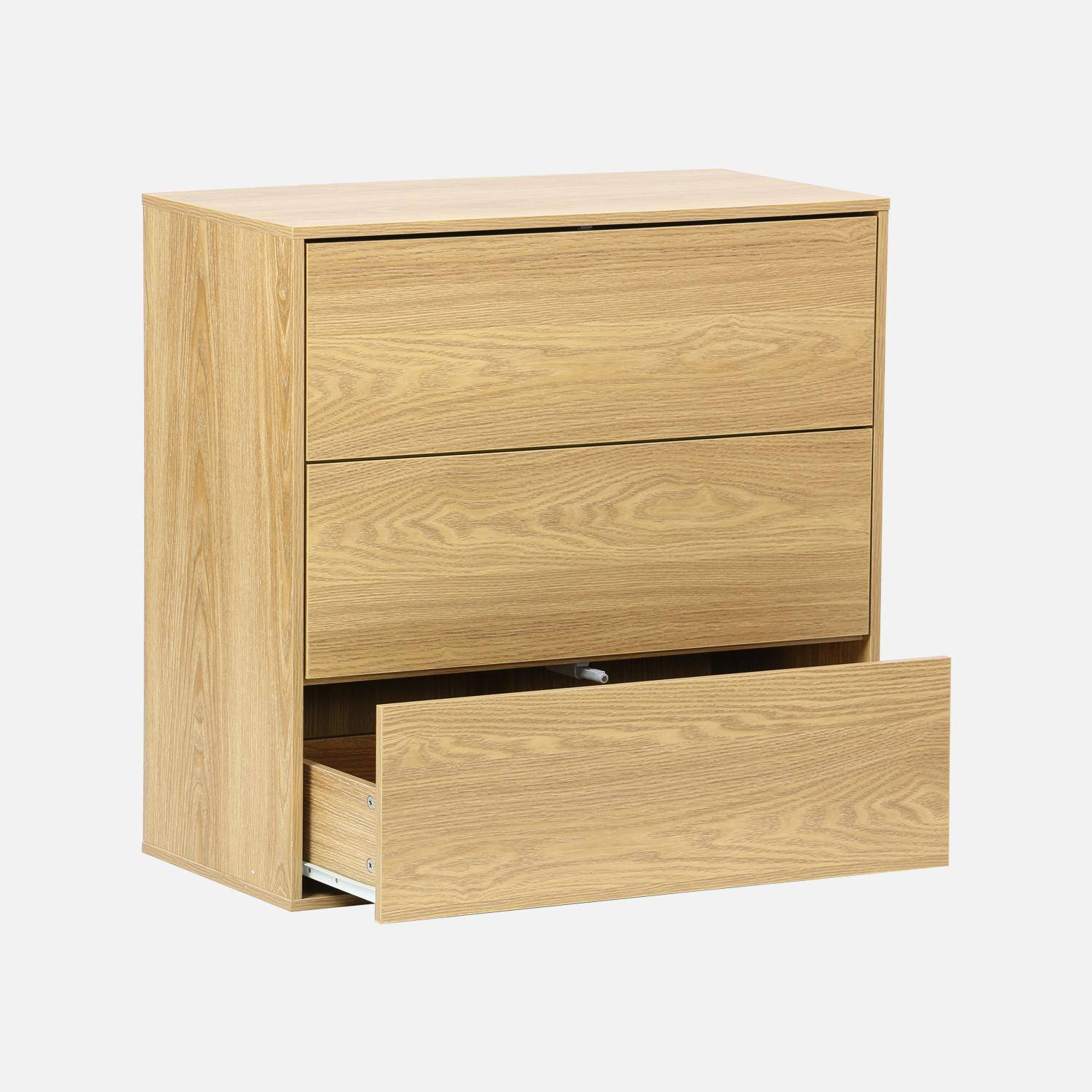 Módulo de almacenamiento, 2 puertas y 2 niveles, Kompo, Roble, 70x35x70 cm Photo2