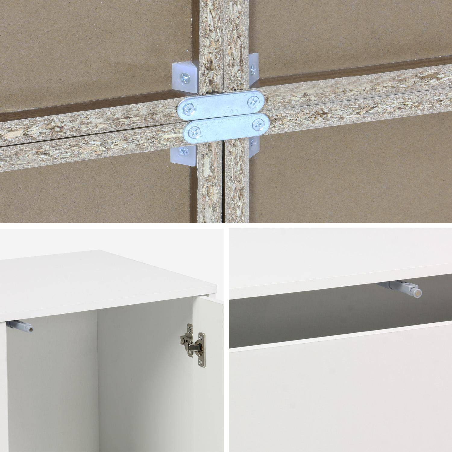 Modulaire opbergmodule houtdecor wit 9 elementen 100% moduleerbaar L 210 x B 35 x H 210cm - Kompo,sweeek,Photo9