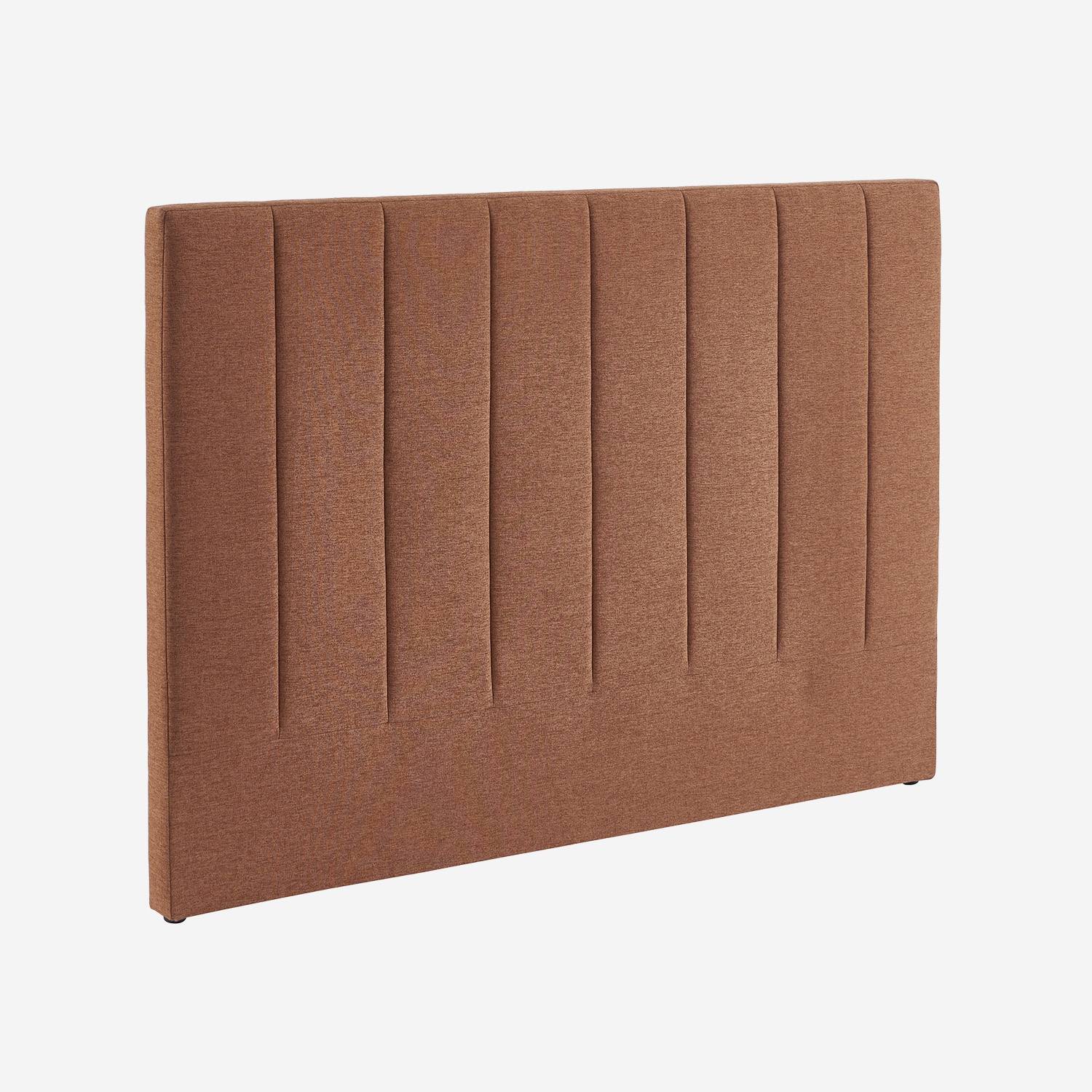 Cabecero de cama revestimiento tela, 150cm, Camel