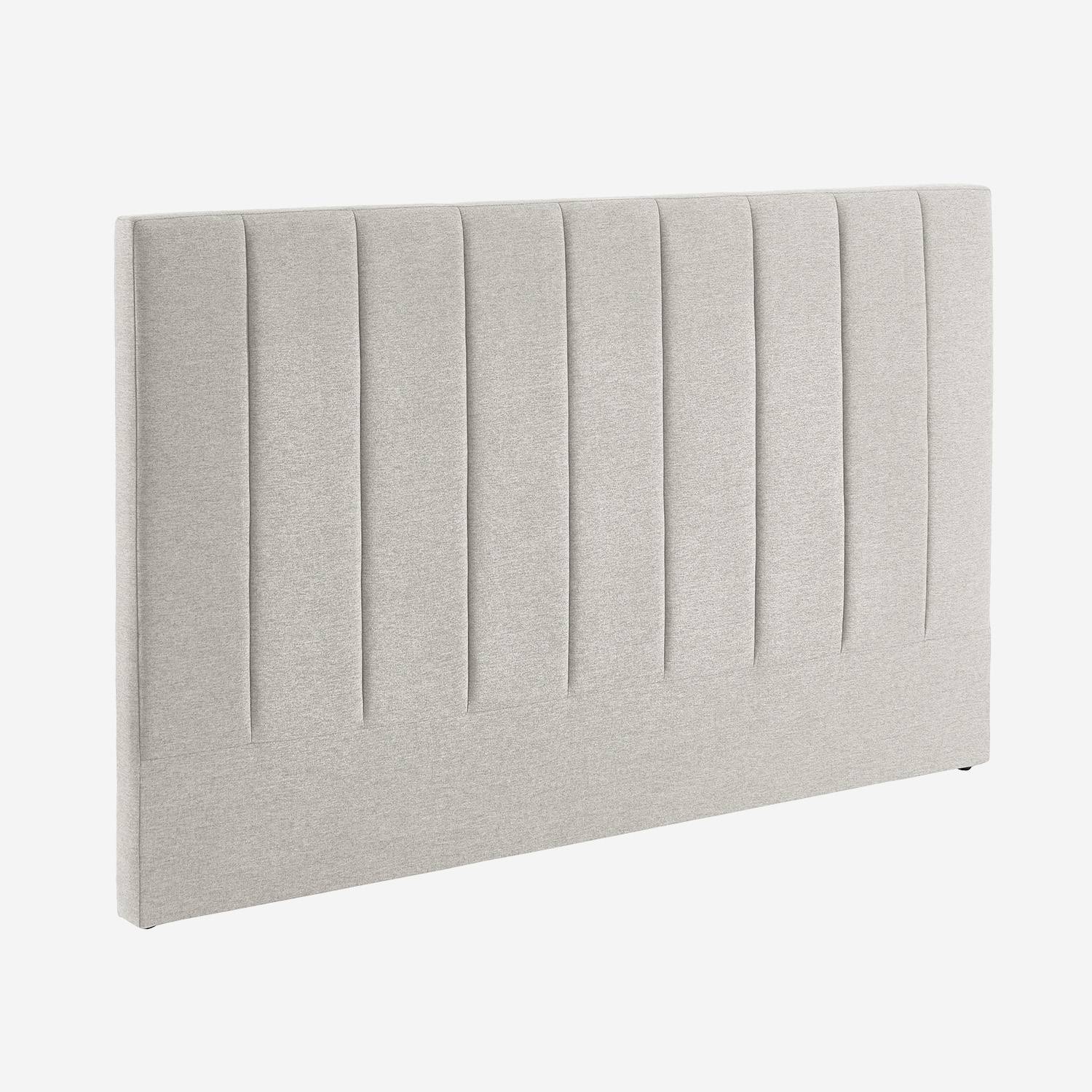 Cabezal revestimiento tela, 170cm, Gris claro