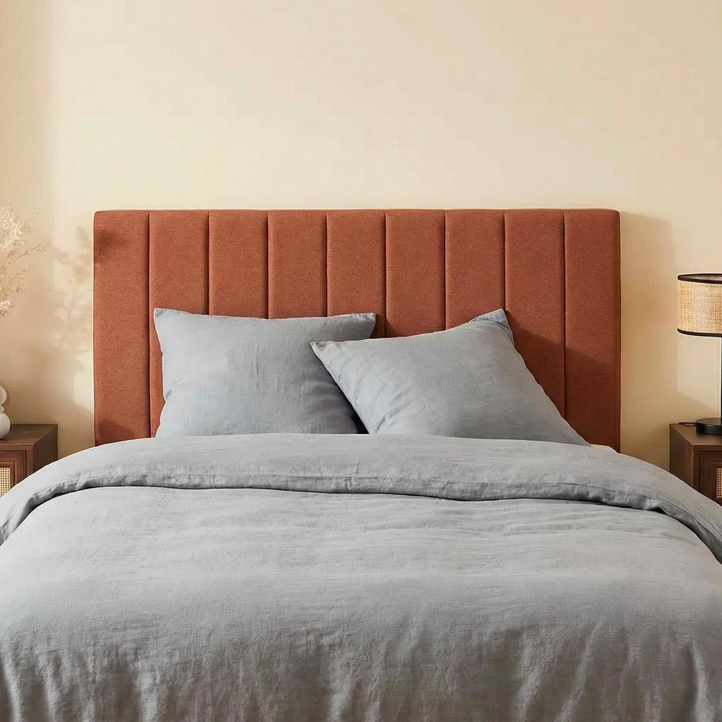 Testata del letto rivestimento tessuto 170cm, Cole, Camel, 170x8x105 cm,sweeek,Photo1