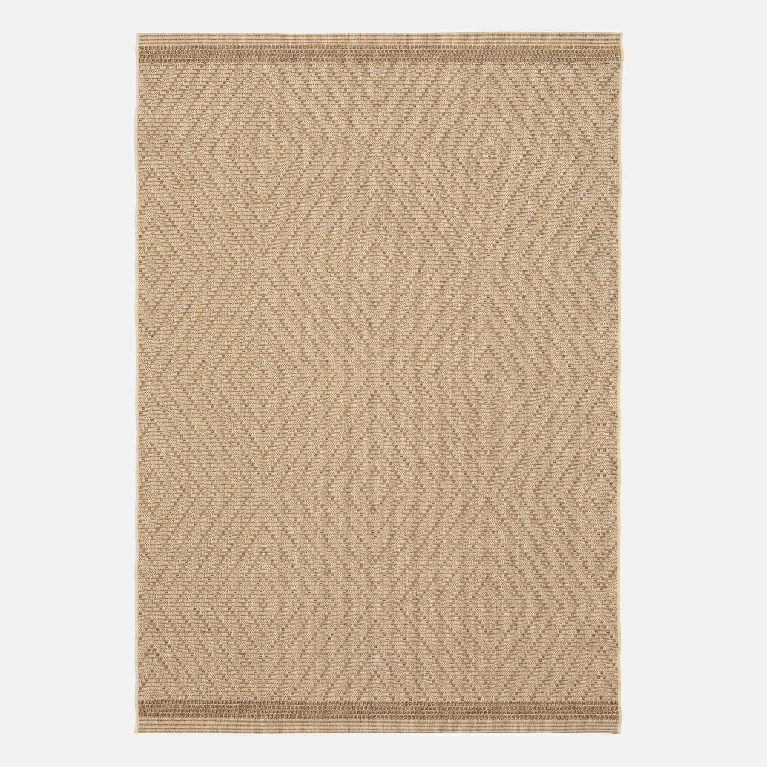 Indoor/Outdoor Rug – Natural Jute Effect 160x230cm | sweeek