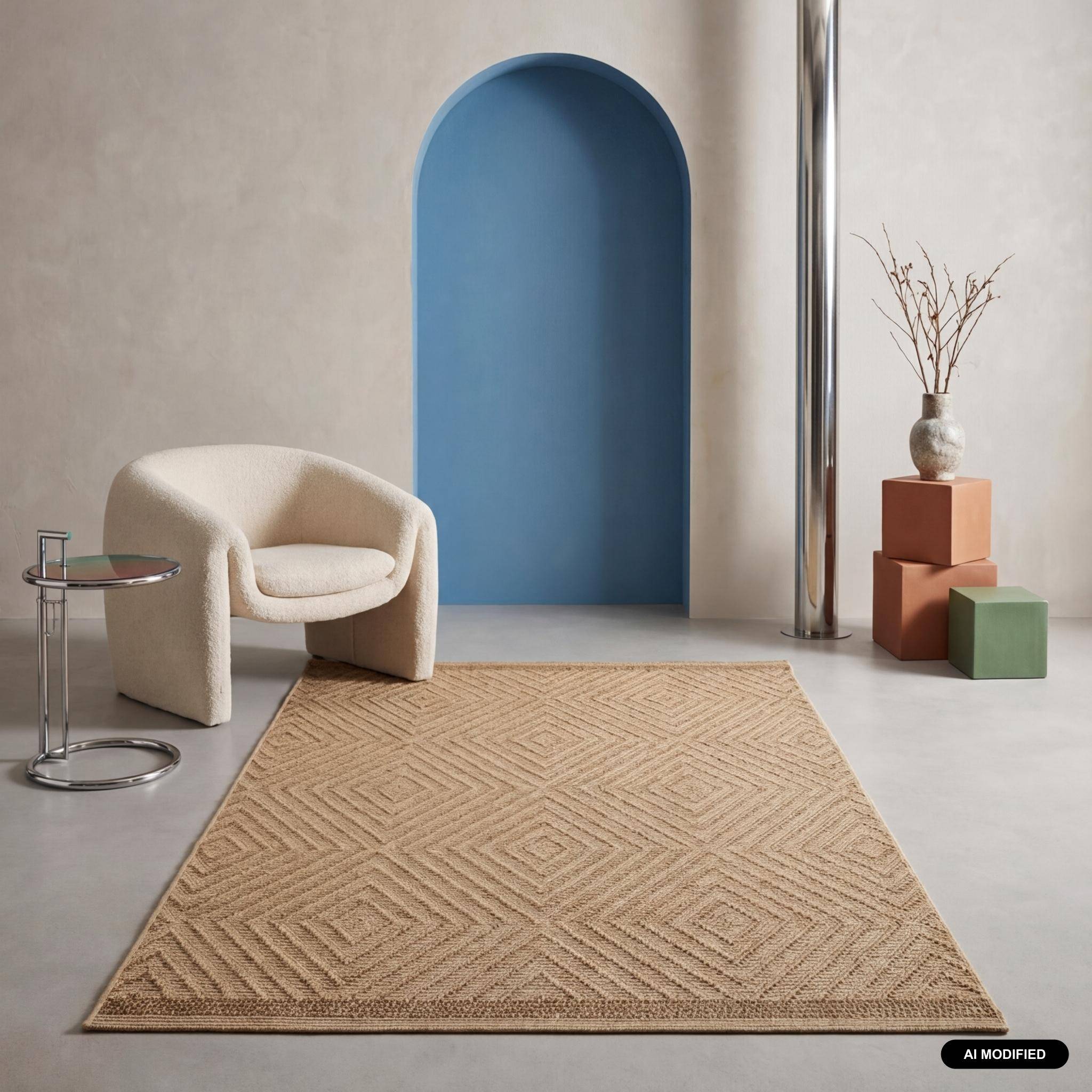 Teppich für In-/Outdoor mit Jute-Look, naturfarben 160x230 cm - Douglas,sweeek,Photo1