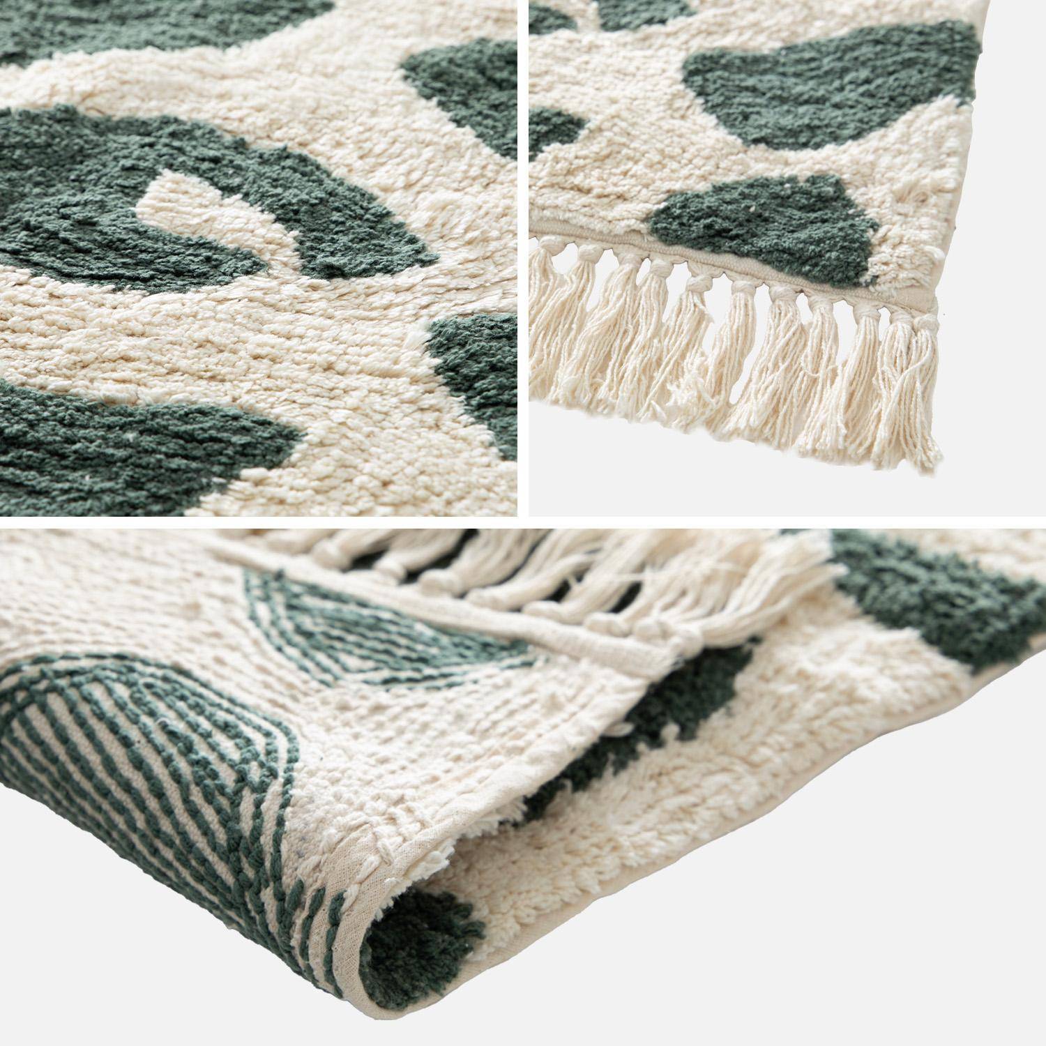 Alfombra interior con flecos diseño moteado , Glen, 230x160x1 cm Photo2