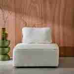 Fauteuil boucléstof 1 zits crème L 90 x B 90 x H 74cm - Bao Photo1 Fauteuil boucléstof 1 zits crème L 90 x B 90 x H 74cm - Bao Photo1