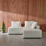 Sofá modular em tecido boucle de 3 lugares, Bao, Creme, 90x90x74 cm Photo1 Sofá modular em tecido boucle de 3 lugares, Bao, Creme, 90x90x74 cm Photo1