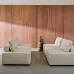 Sofá modular em tecido boucle de 4 lugares, Bao, Creme, 180x90x74 cm Photo1 Sofá modular em tecido boucle de 4 lugares, Bao, Creme, 180x90x74 cm Photo1