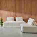 Sofá modular en tejido borreguito, 3 plazas, Bao, Crema, 180x90x74 cm Photo2 Sofá modular en tejido borreguito, 3 plazas, Bao, Crema, 180x90x74 cm Photo2
