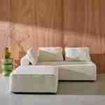 Sofá modular en tejido borreguito, 3 plazas, Bao, Crema, 180x90x74 cm Photo1 Sofá modular en tejido borreguito, 3 plazas, Bao, Crema, 180x90x74 cm Photo1