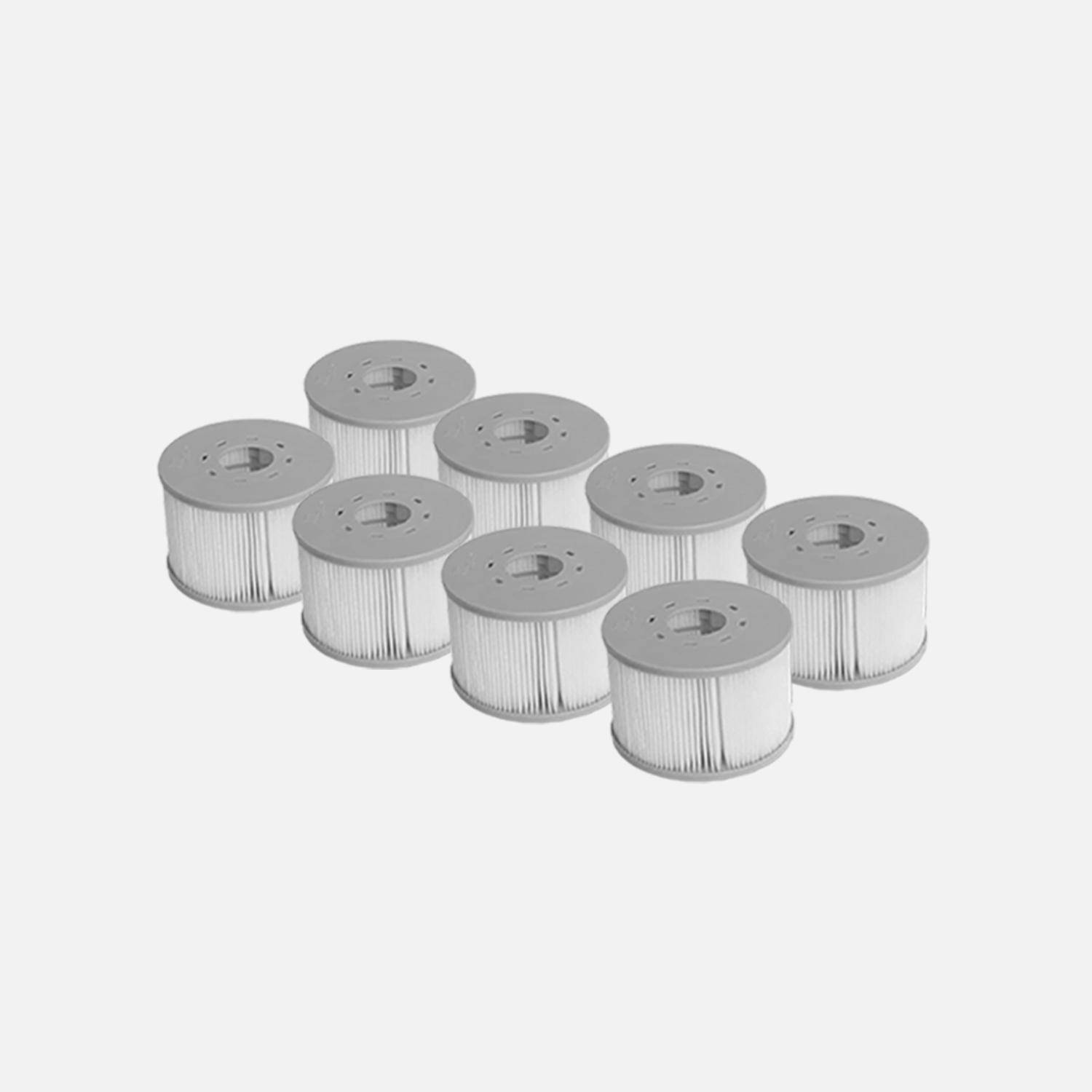 Spa rigide MSPA 6 places 4 coussins hydromassages, 8 filtres et bâche incluse 160 cm x 65 cm Photo7