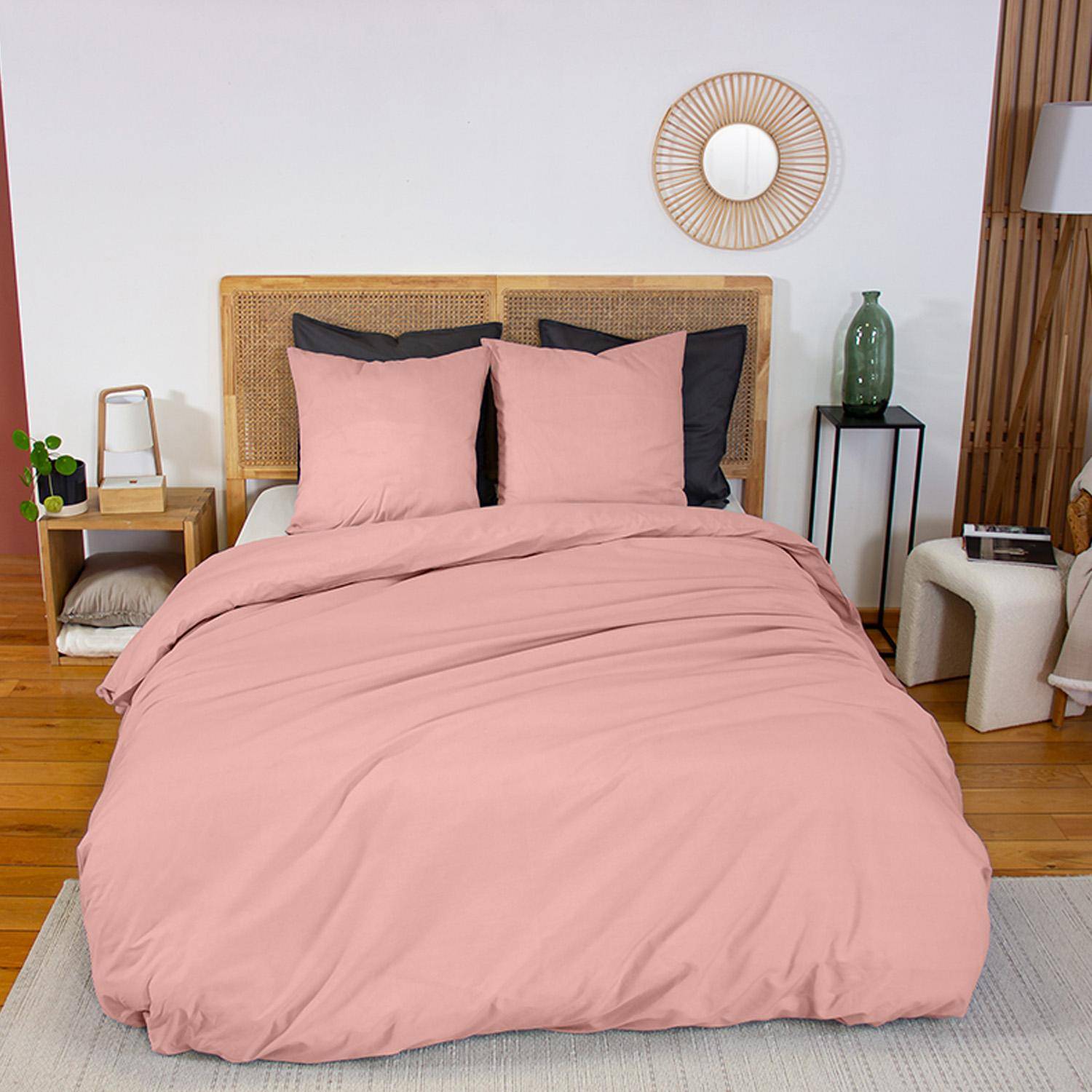 Juego de funda nórdica de algodón rosa , Skala, 220x240x0.5 cm Photo1