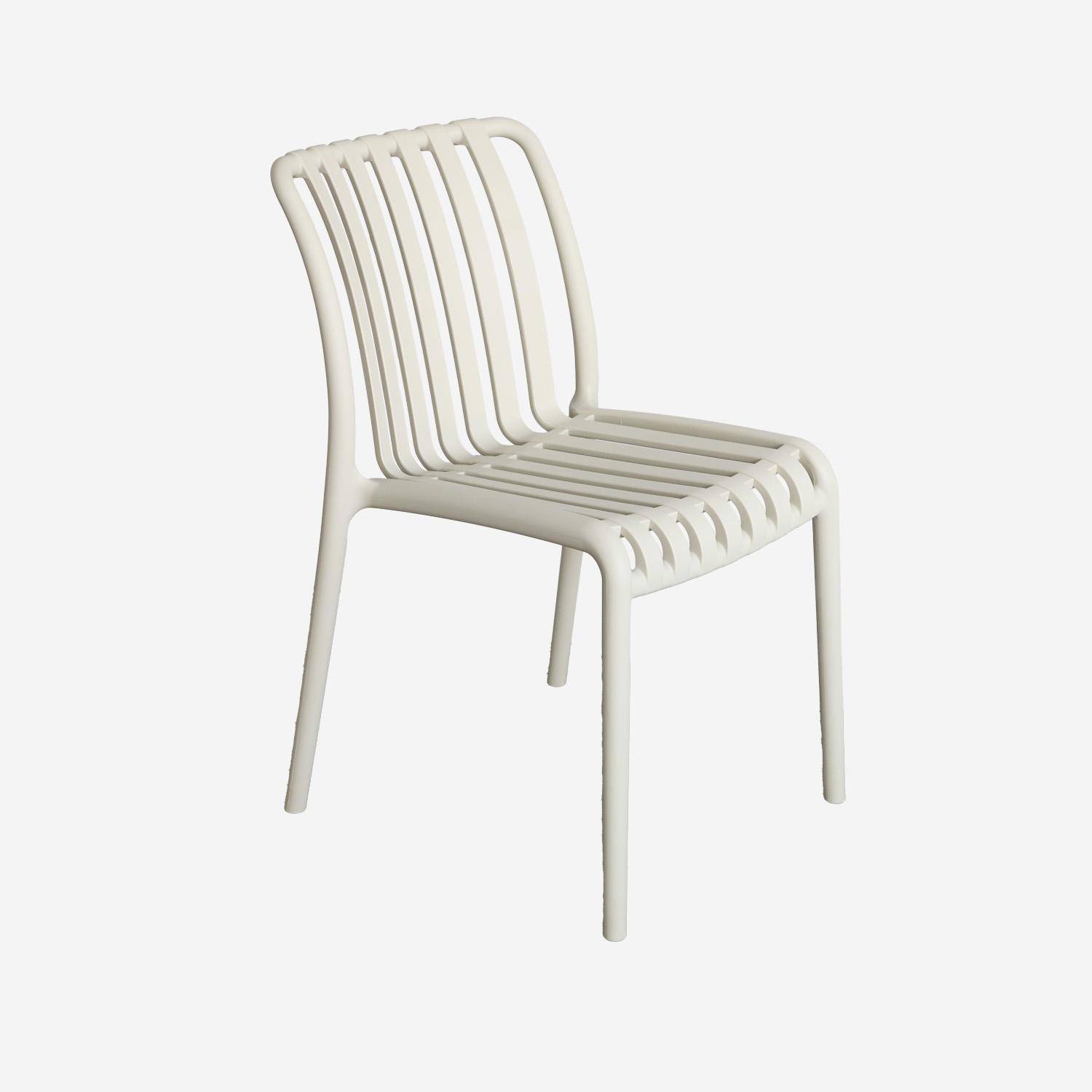 Table de jardin bois et acier + 8 assises  200cm,sweeek,Photo9