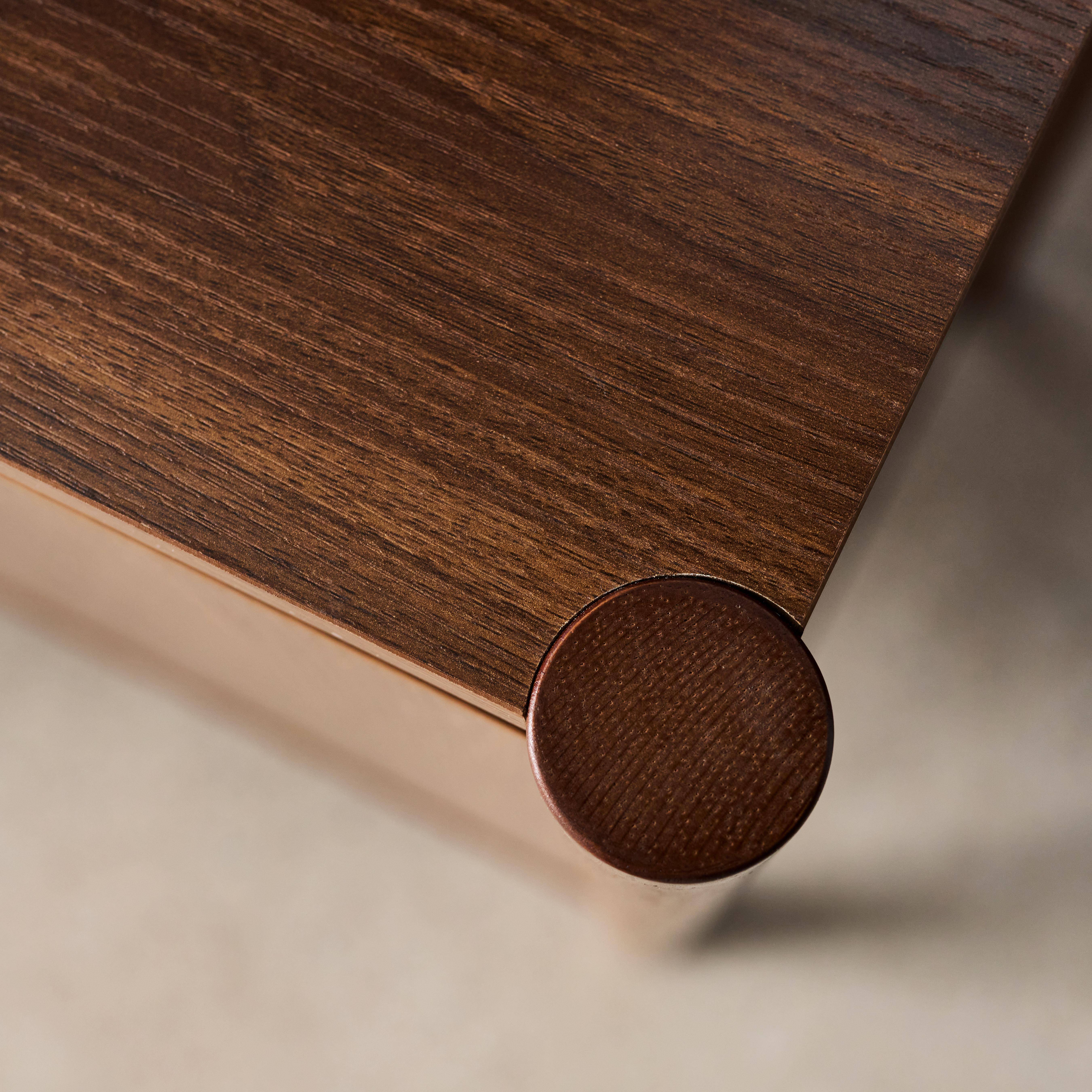 Aparador em décor madeira de 2 portas, 80cm, Harmony, Madeira de nogueira, 80x42x78 cm Photo8