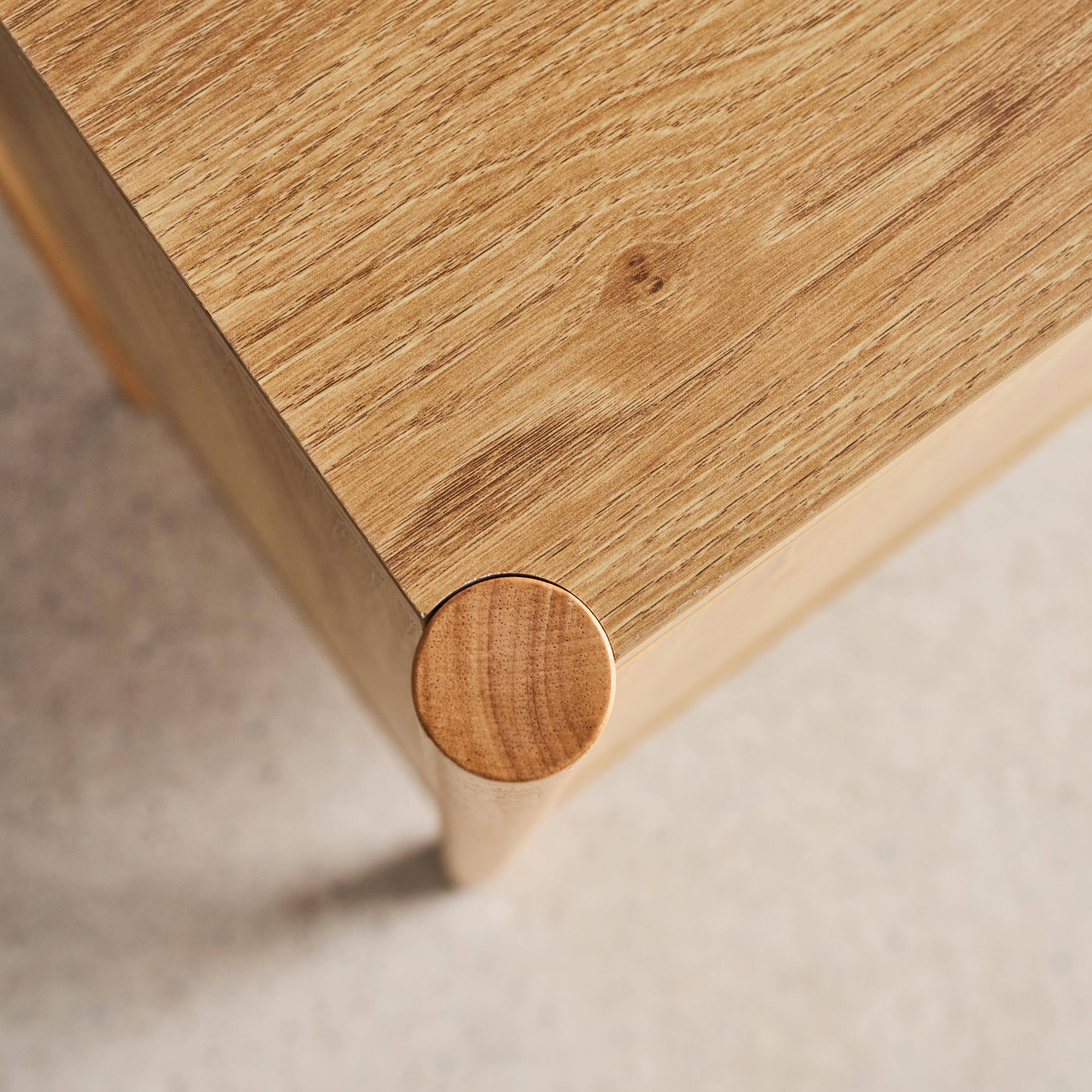 Aparador con 2 puertas, 80cm, Harmony, Natural, 80x42x78 cm Photo3