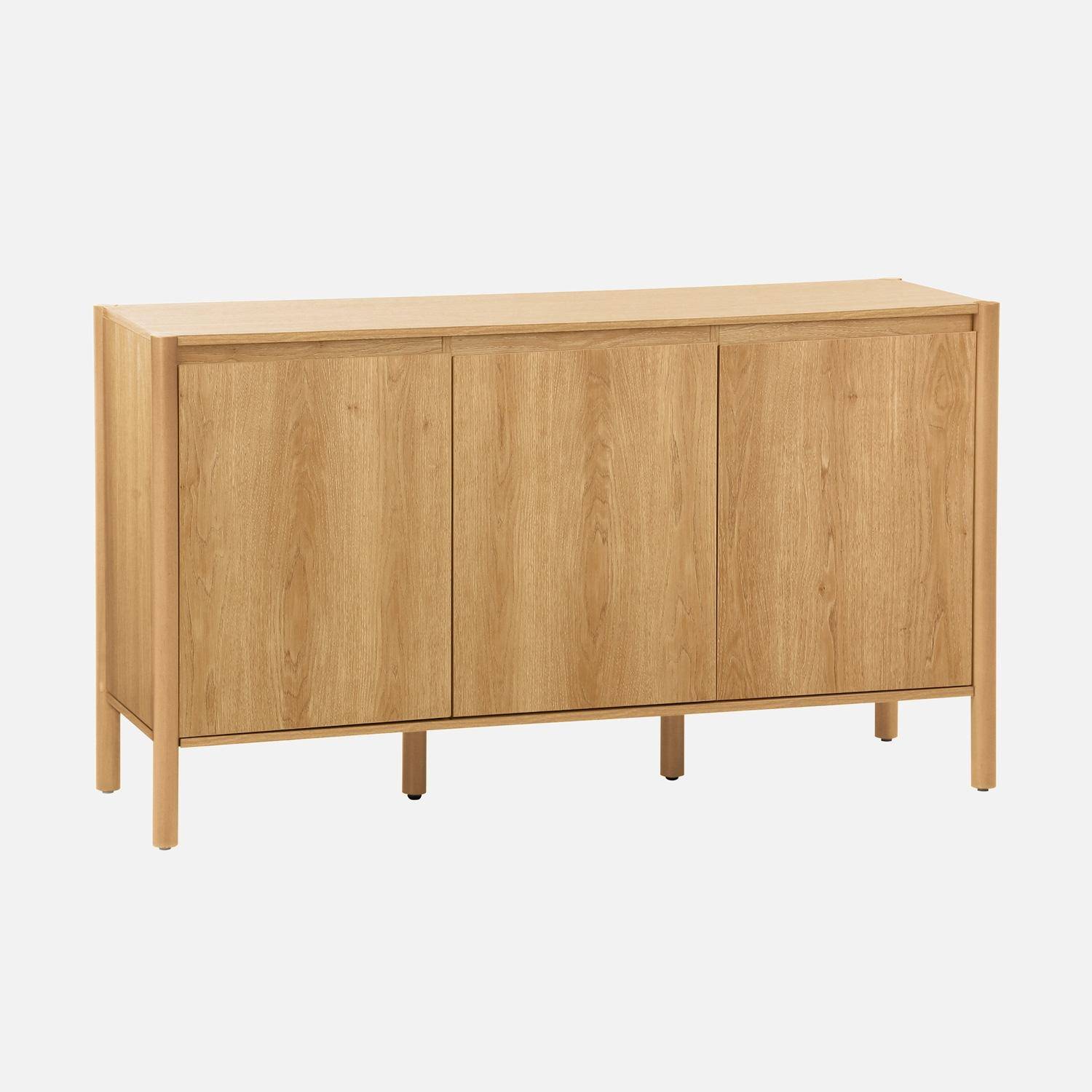 Dressoir houtlook 3 deuren 140cm naturel- 140 x 42 x 78,5 cm - Harmony,sweeek,Photo1