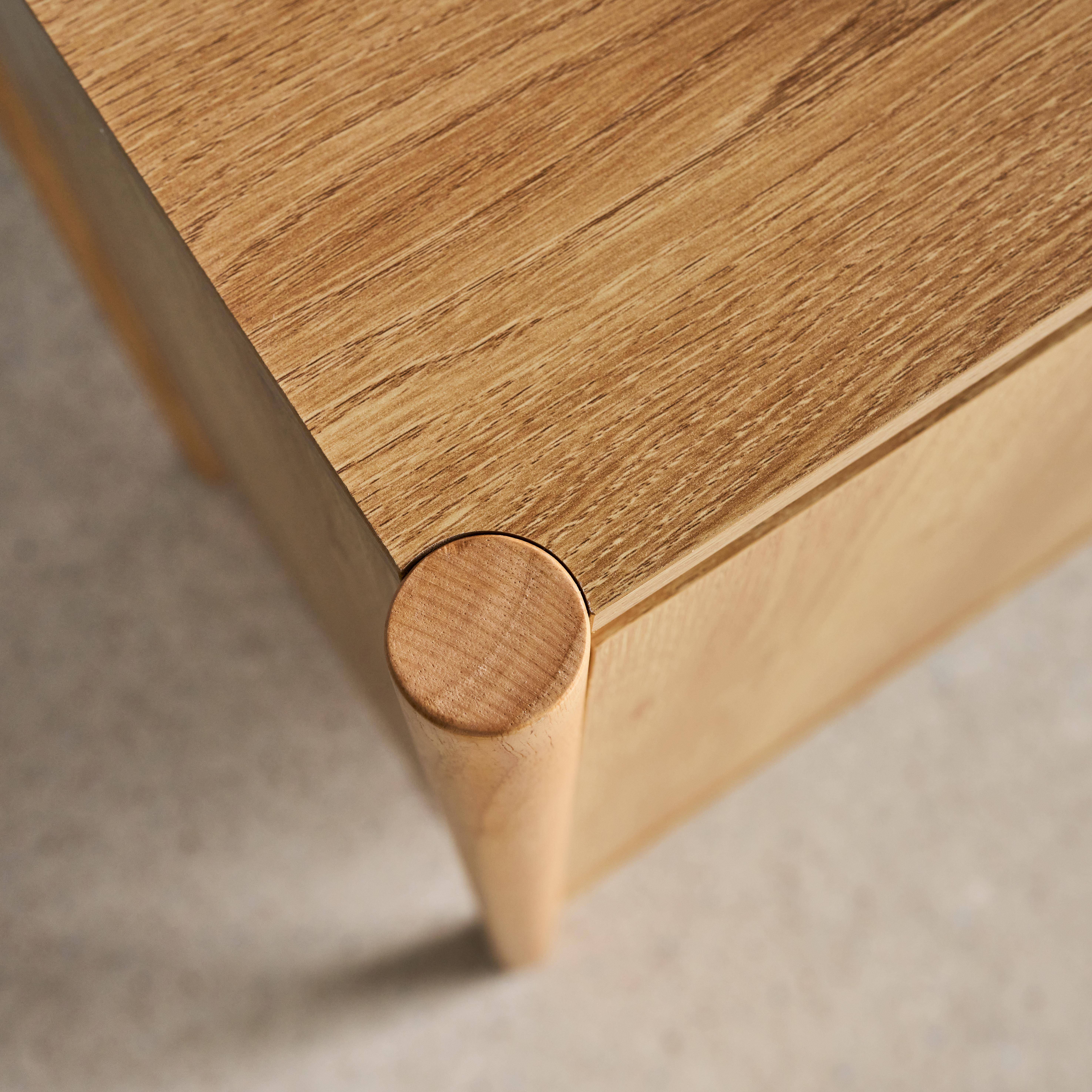 Aparador em decoração madeira de 3 portas, 140cm, Harmony, Natural, 140x42x78 cm,sweeek,Photo6