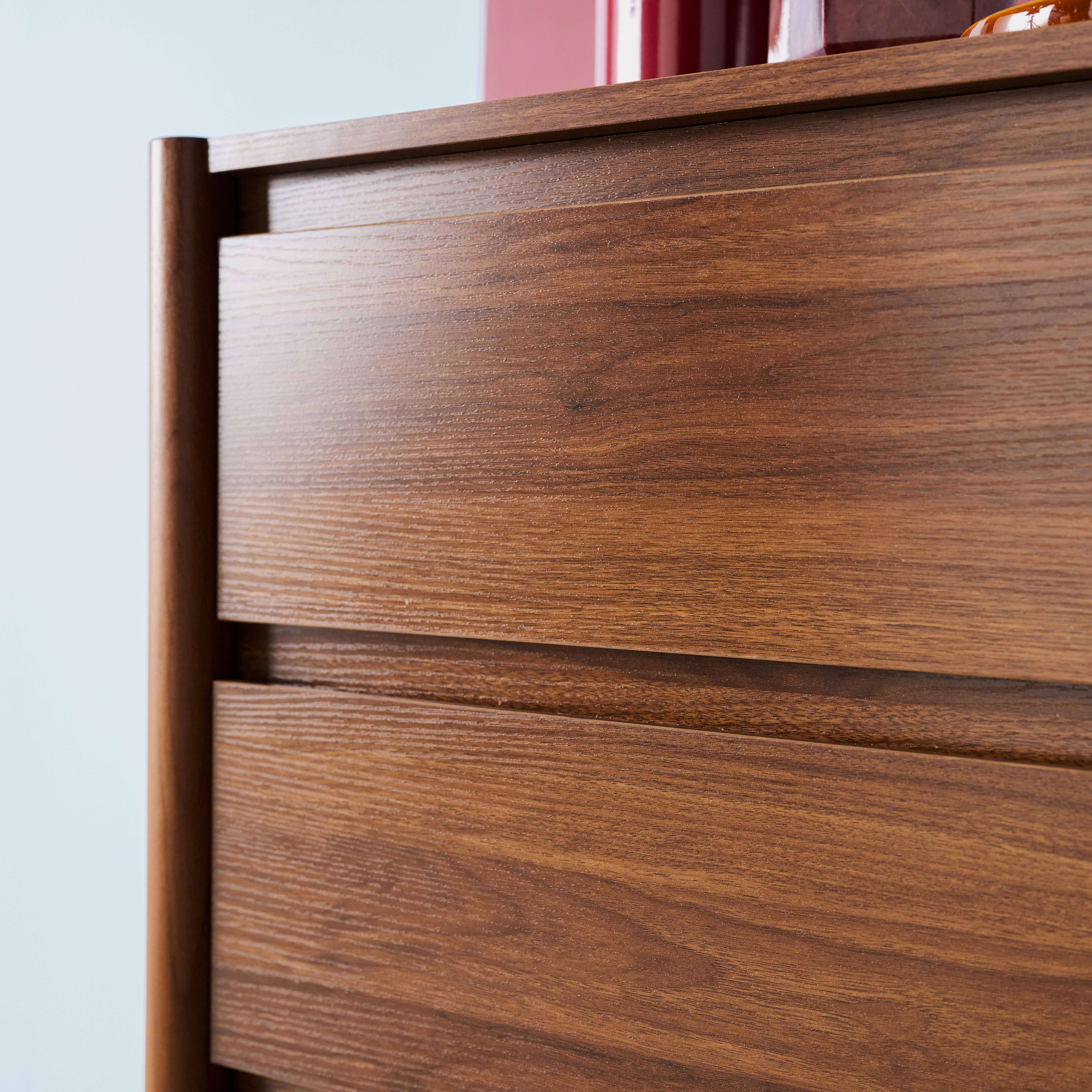 Cômoda em decorativa de madeira de 4 gavetas, Harmony, Madeira de nogueira, 80x42x98 cm Photo6