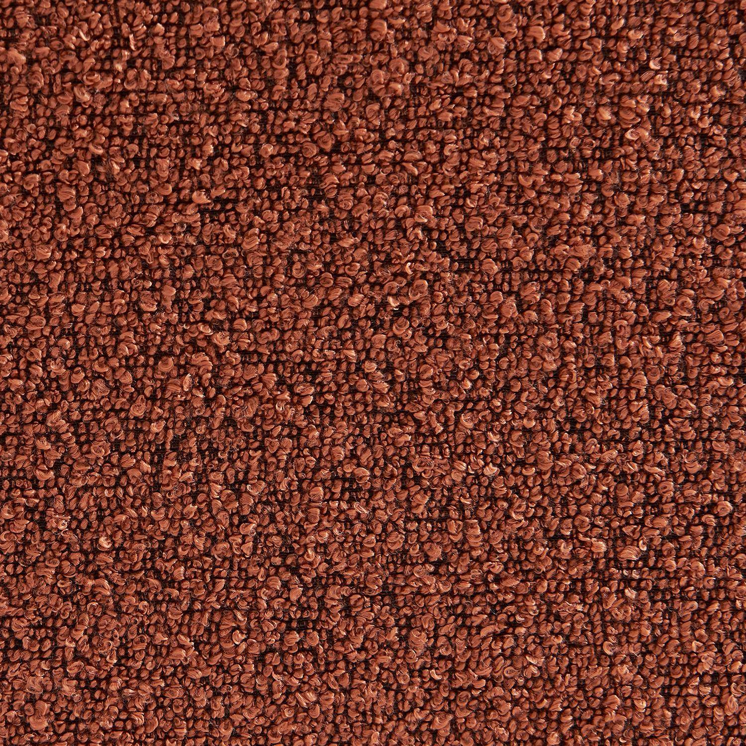 Chauffeuse convertible 2 places en bouclette texturée terracotta L 120 x P 80 x  H 66 cm - Fleeep,sweeek,Photo8