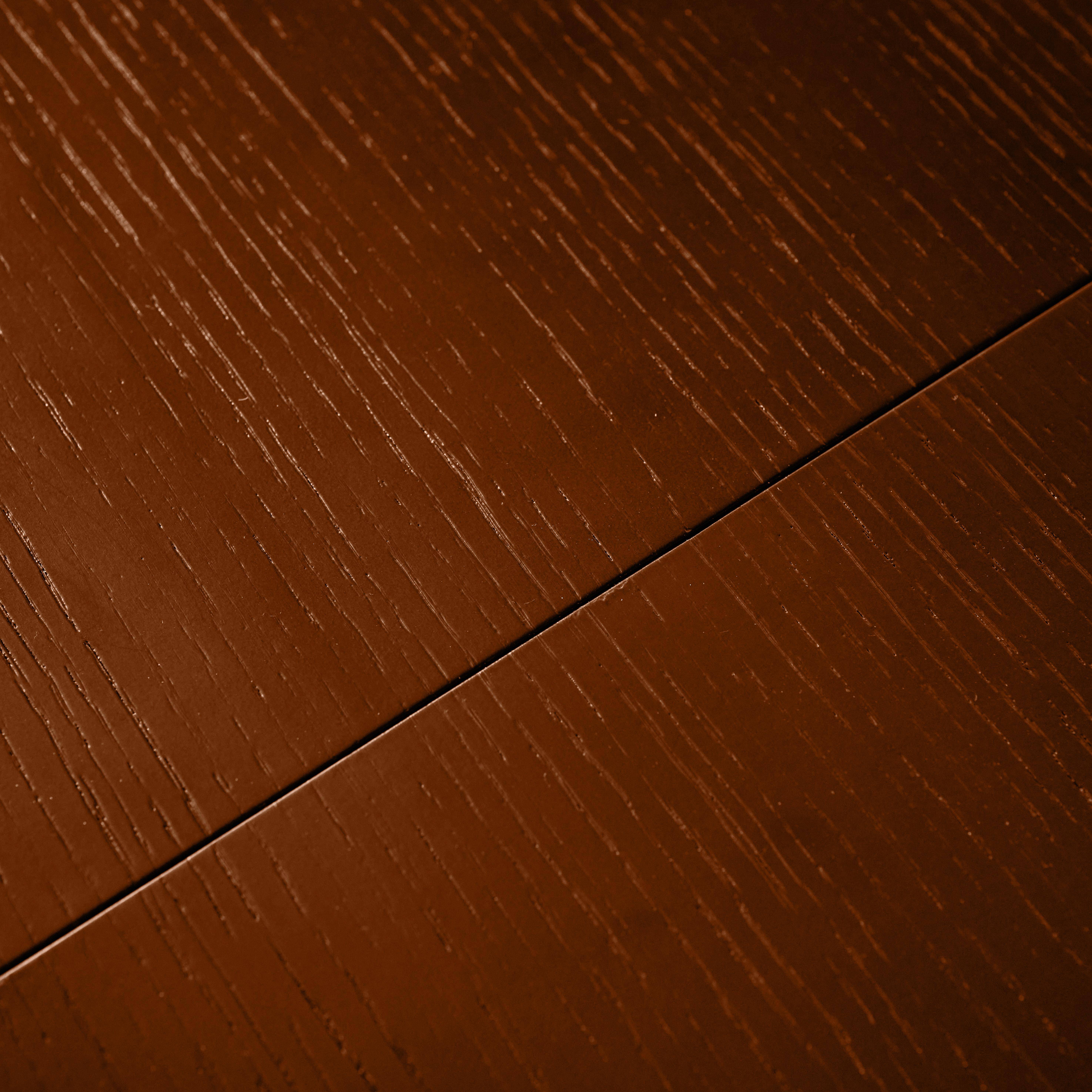 Ovaler ausziehbarer Esstisch Heveaholz und Eichenfurnier nussbaumfarben 6-8 Plätze 170-210 cm - Albane,sweeek,Photo7