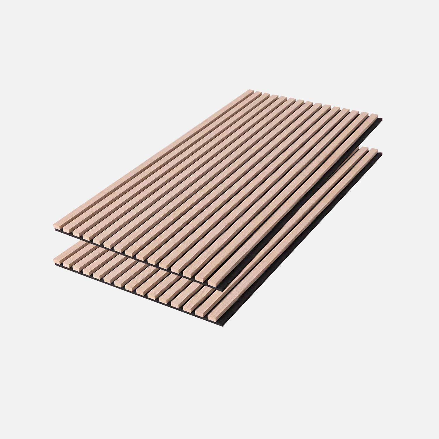 Set de 2 panneaux muraux acoustiques décoratifs en feutrine et MDF chêne 60x120cm - Kyoto Photo5