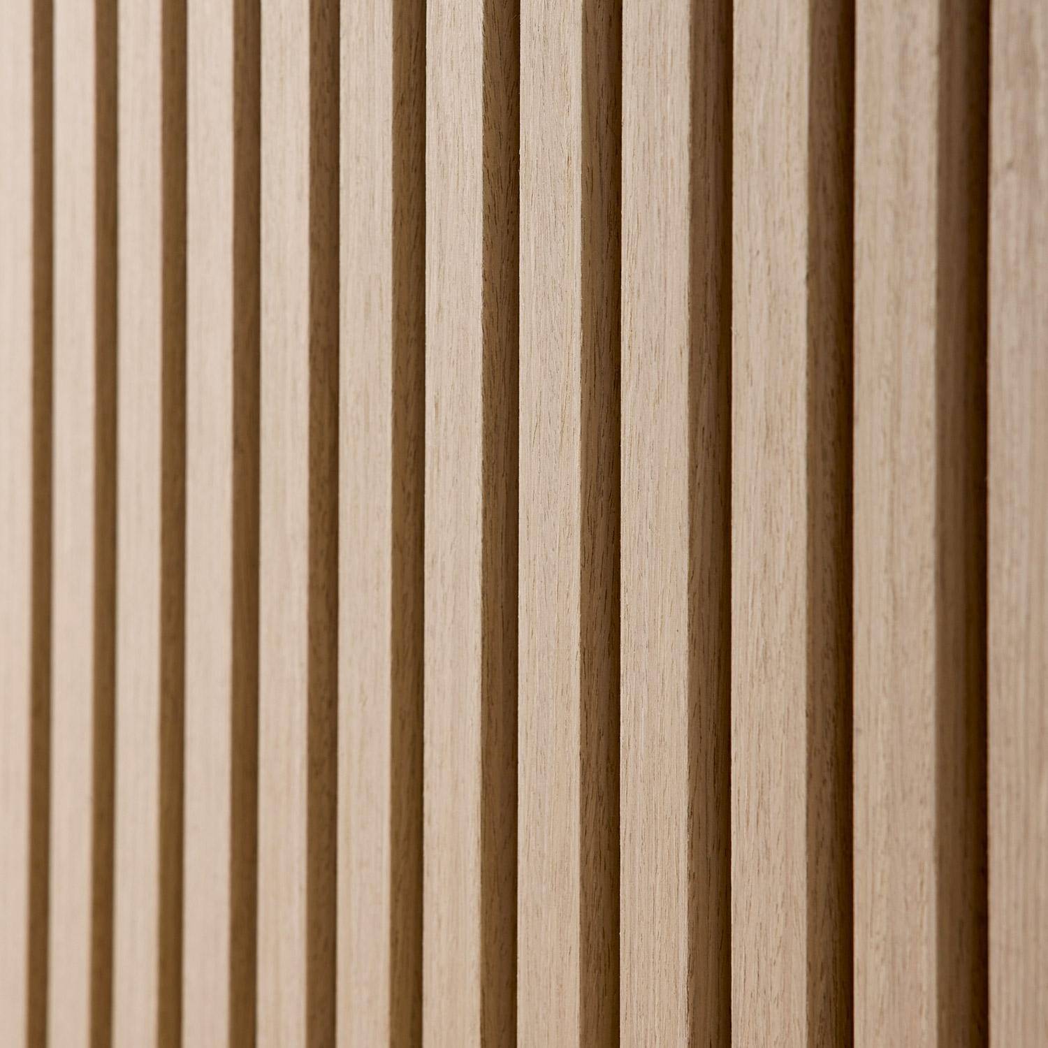 2er-Set dekorative Akustikwandpaneele aus Filz und MDF eichenfarben 60x120cm - Kyoto Photo3