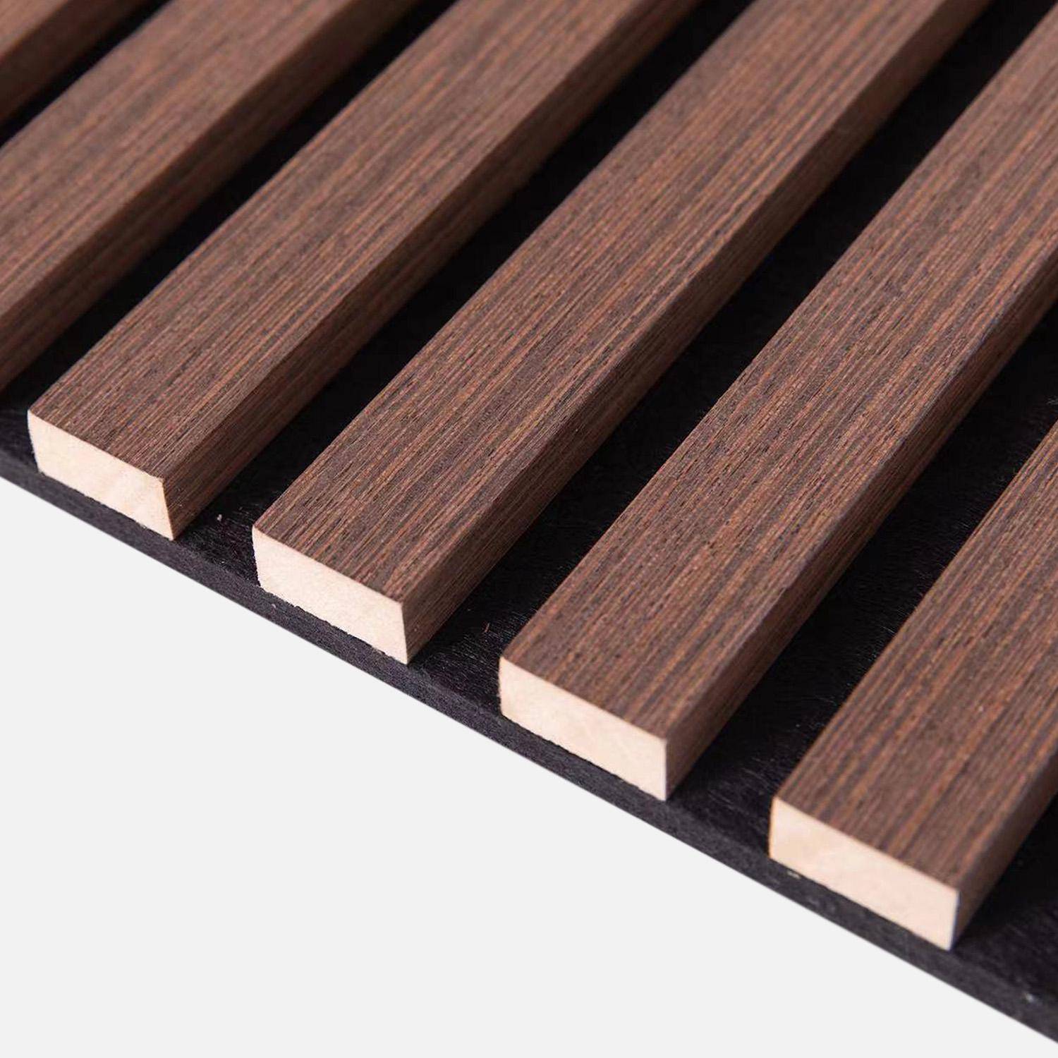 Set de 2 panneaux muraux acoustiques décoratifs en feutrine et MDF noyer 60x120cm - Kyoto Photo7
