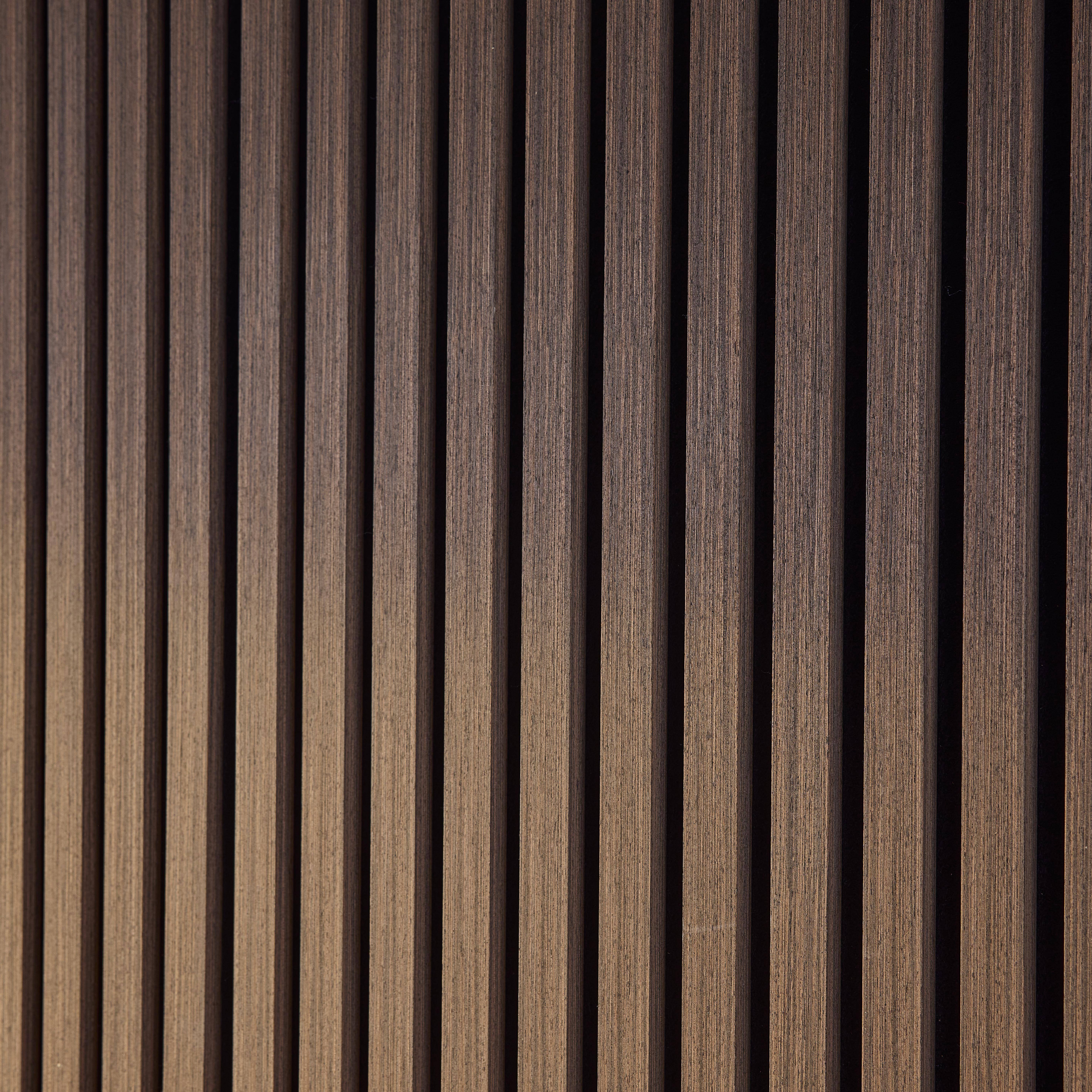Painéis murais acústicos decorativos, Kyoto, Madeira de nogueira, 120x60x2.1 cm,sweeek,Photo3