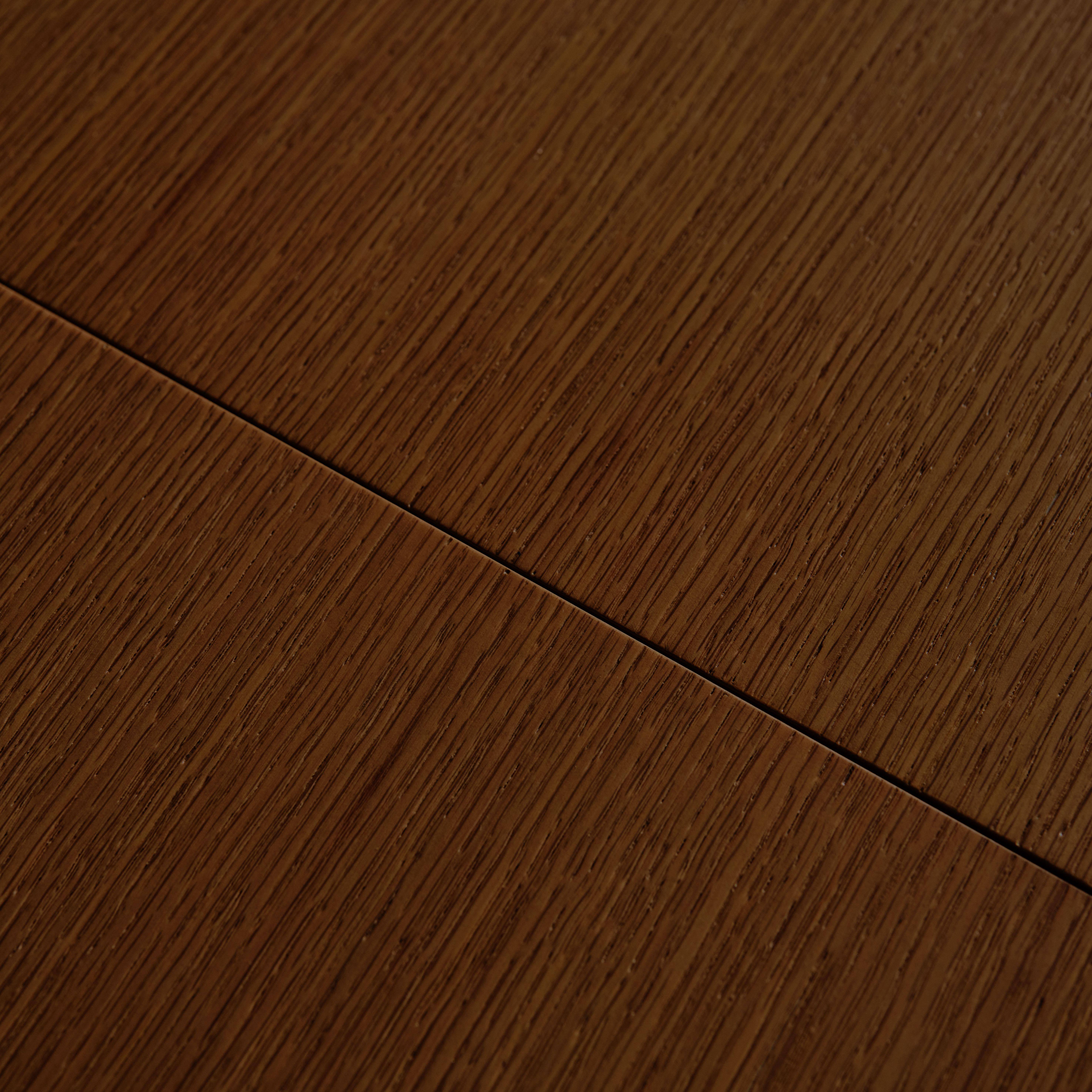 Rechteckiger, ausziehbarer Esstisch Heveaholz und nussbaumfarbenes Eichenfurnier 4-6 Plätze - 110/140 x 100 x 75 cm - Lina Photo7