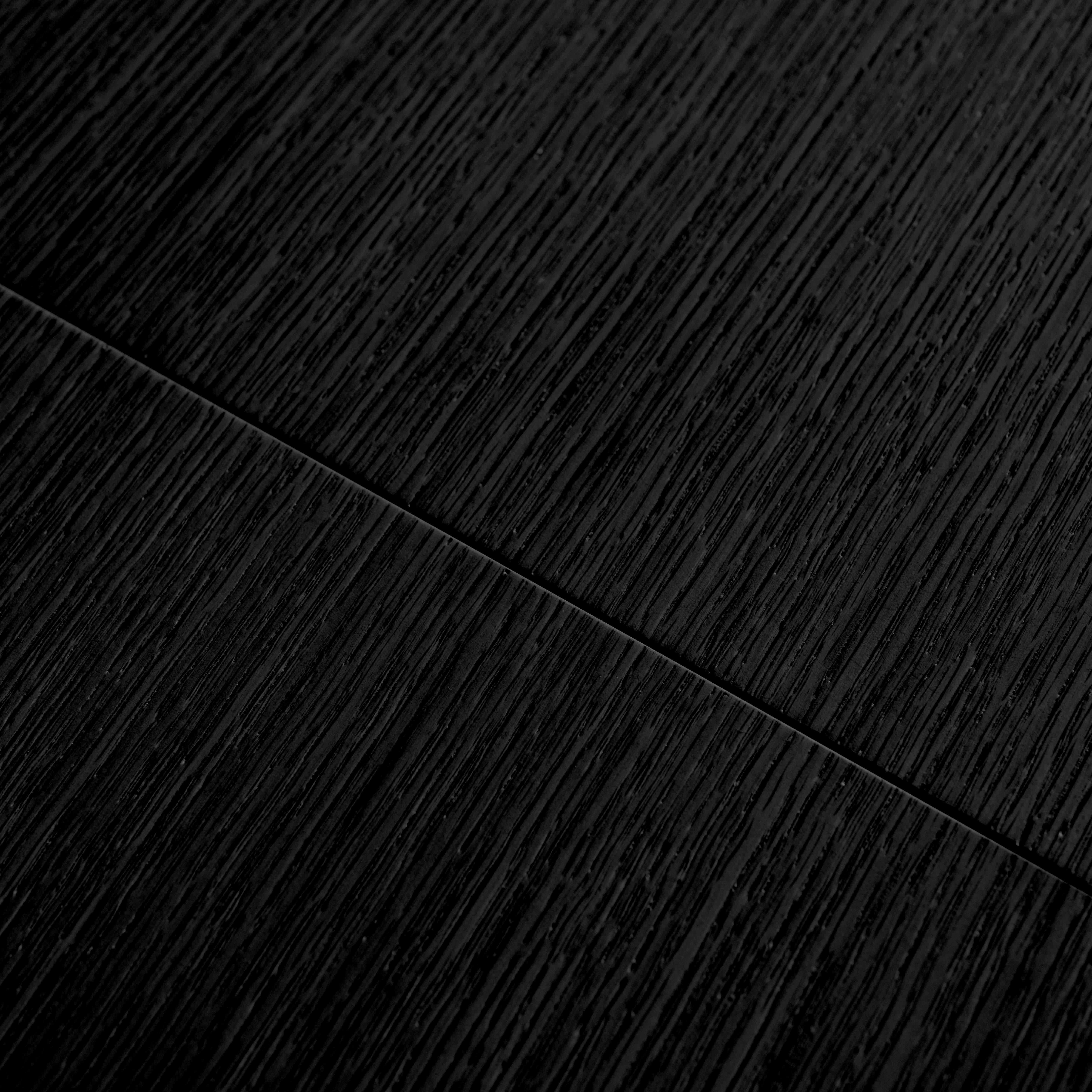 Rechteckiger, ausziehbarer Esstisch Heveaholz und schwarzes Eichenfurnier 4-6 Plätze - 110/140 x 100 x 75 cm - Lina Photo7