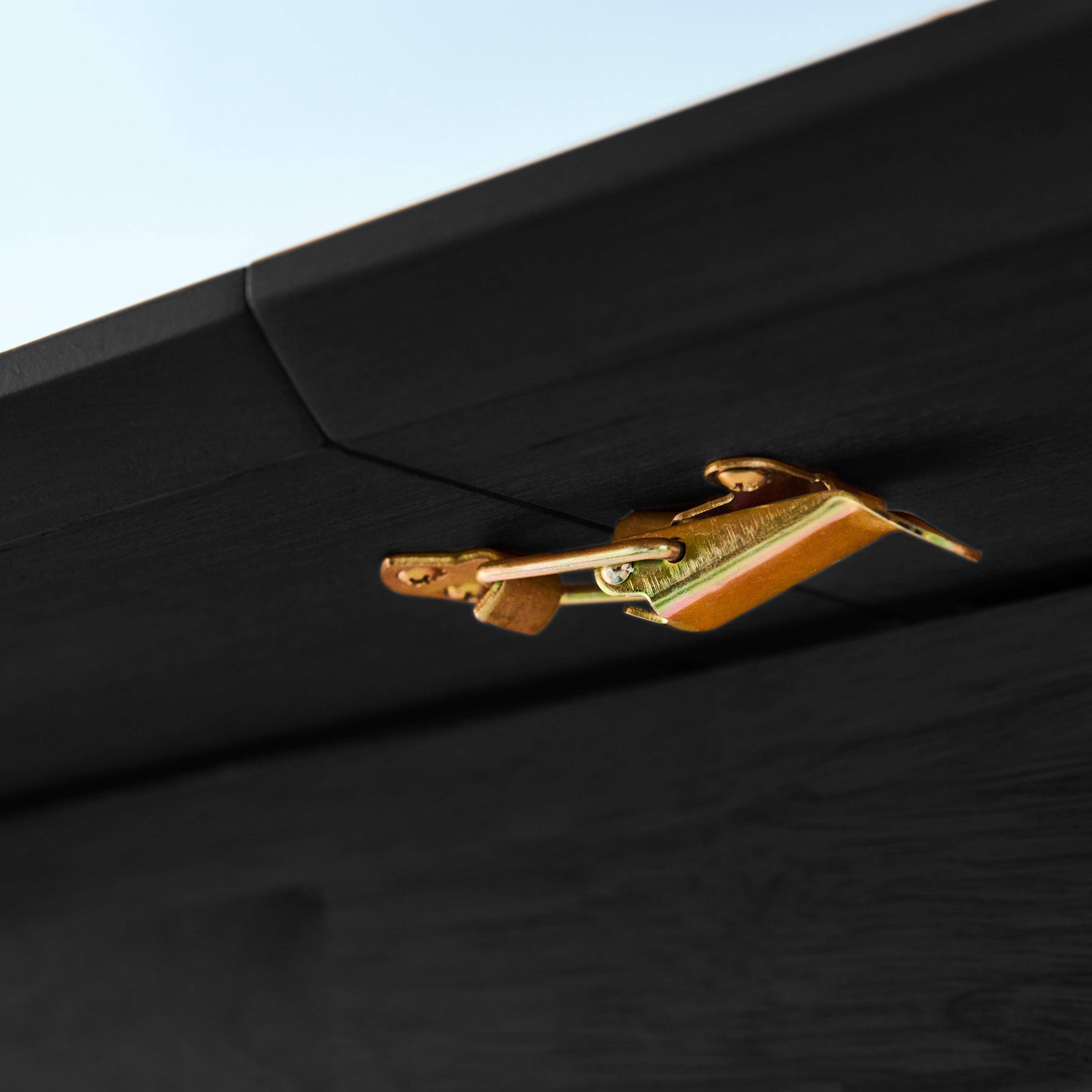 Oval extendable dining table rubberwood and oak veneer 4-6 seats, Black, 140x100x75 cm - Lisa Photo8