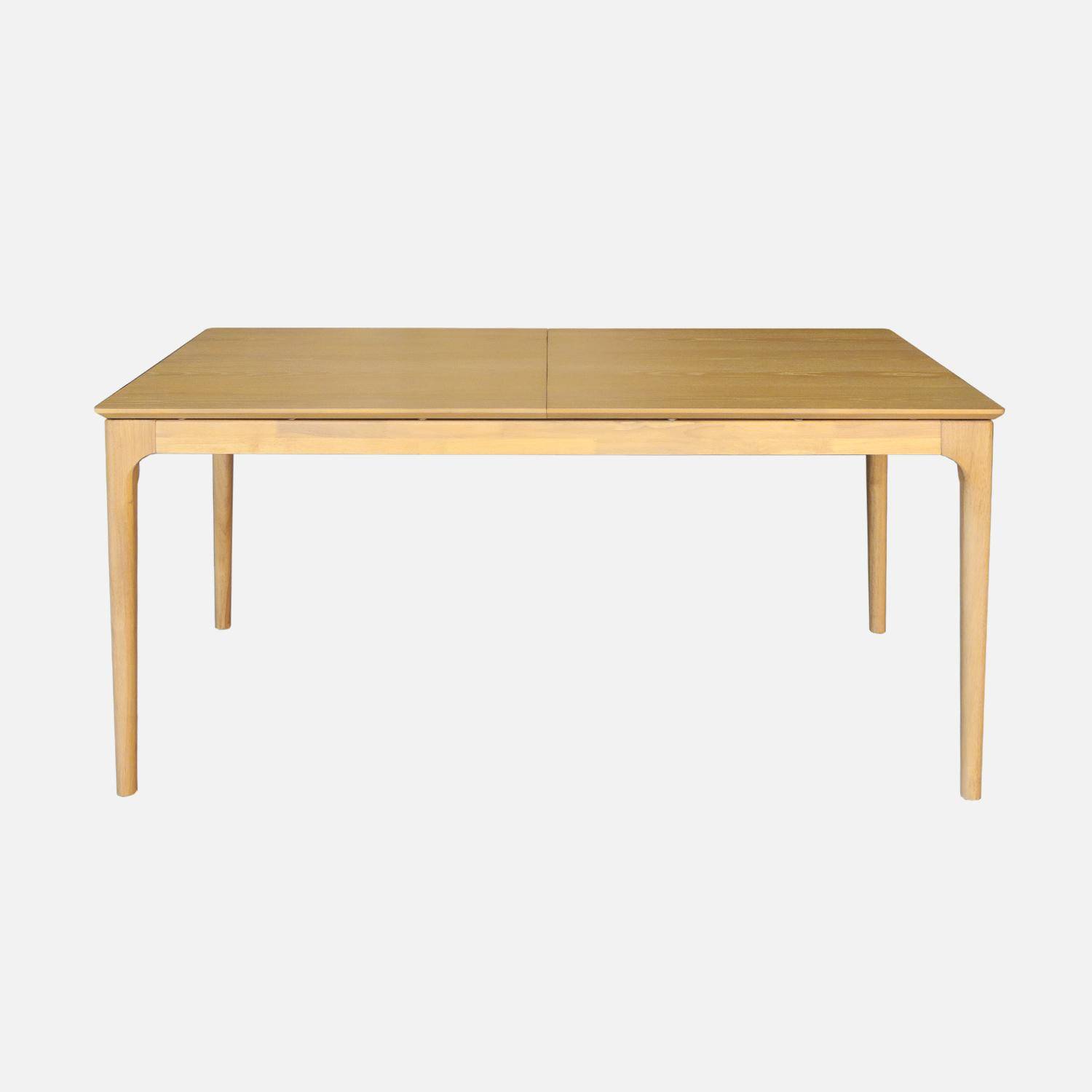 Mesa de comedor rectangular extensible de madera, 6-8 plazas, Elena, Natural, 210x90x76 cm,sweeek,Photo4