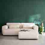 Pouf, module pour canapé, repose-pieds pour canapé 3 places en velours côtelé crème, L 102 x P 70 x H 41cm - Wallas Photo4 Pouf, module pour canapé, repose-pieds pour canapé 3 places en velours côtelé crème, L 102 x P 70 x H 41cm - Wallas Photo4