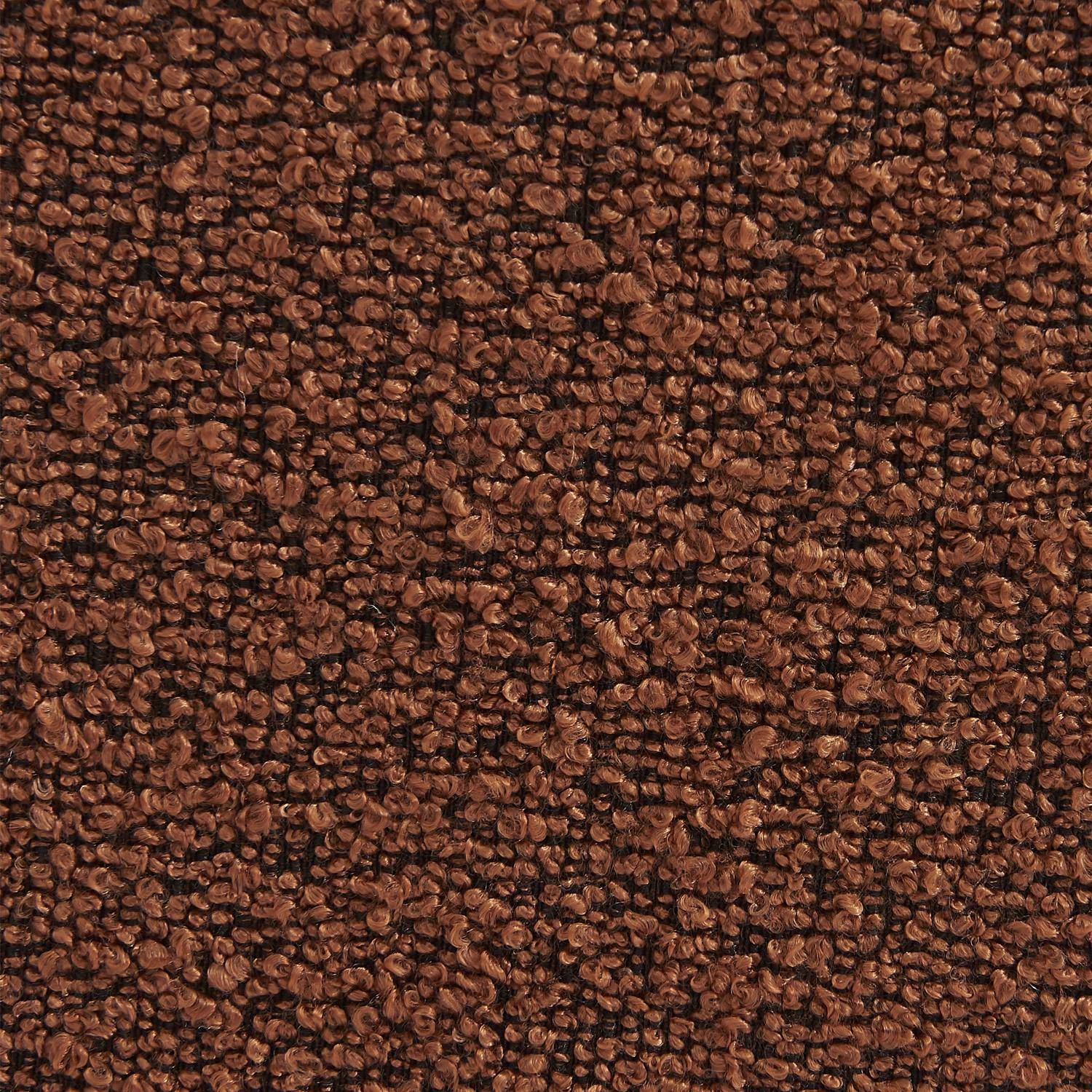 Fauteuil chauffeuse en bouclette texturée terracotta style contemporain 1 place,sweeek,Photo4