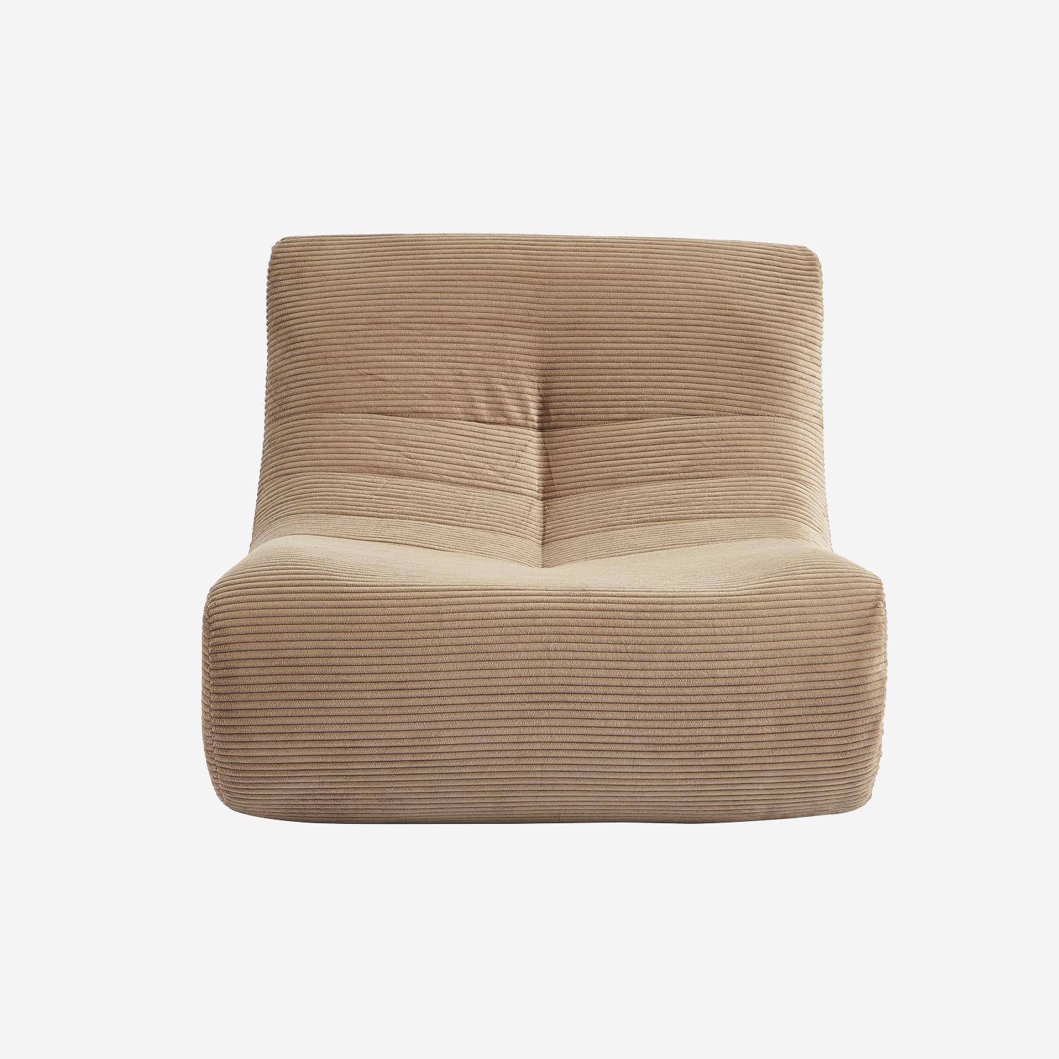 Módulo para sofá modular de pana , 1 plaza, Sokol pana, Pardo, 91x105x72 cm,sweeek,Photo2