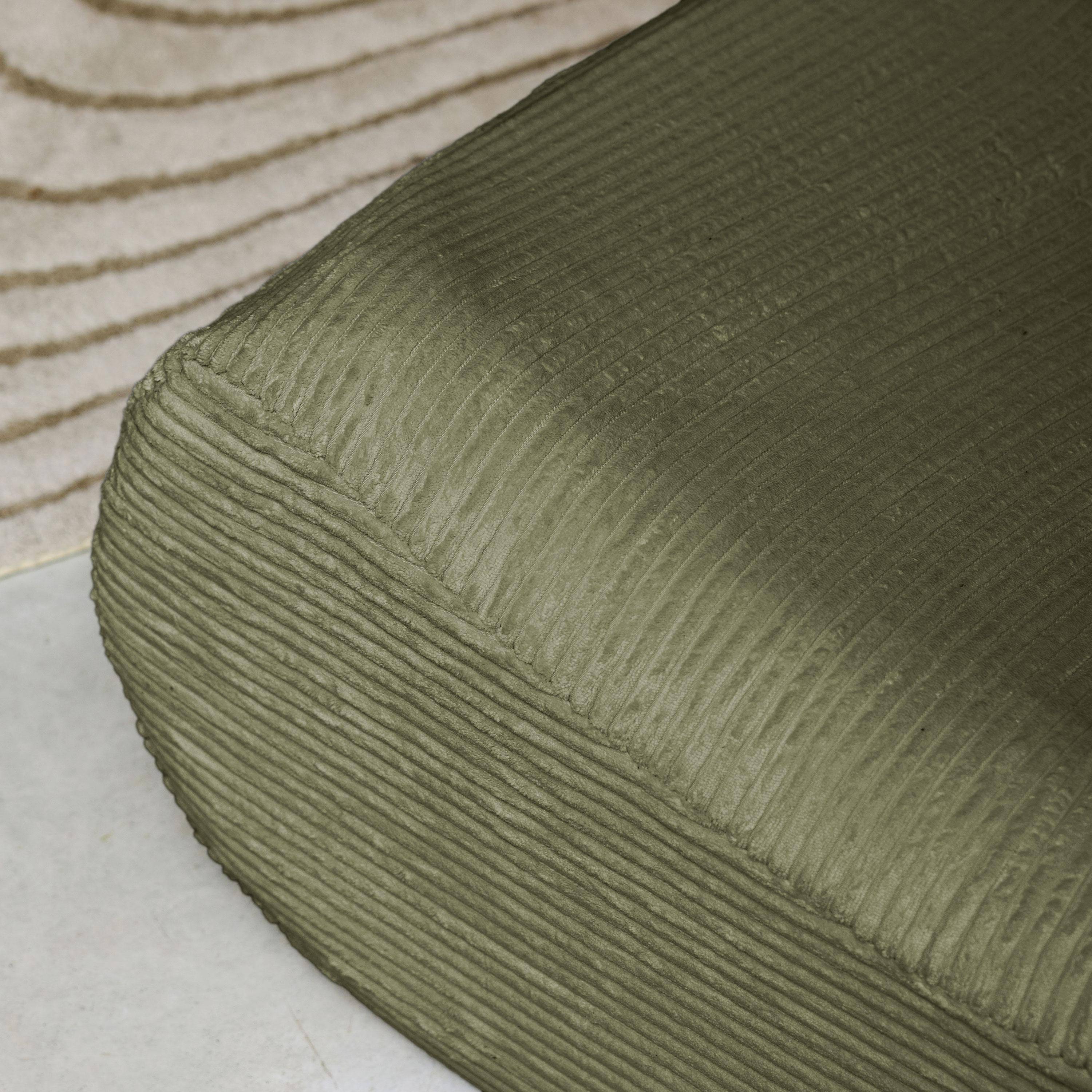 3er-Set modulare Sessel ohne Armlehne mit Cordbezug, khaki - Sokol,sweeek,Photo3