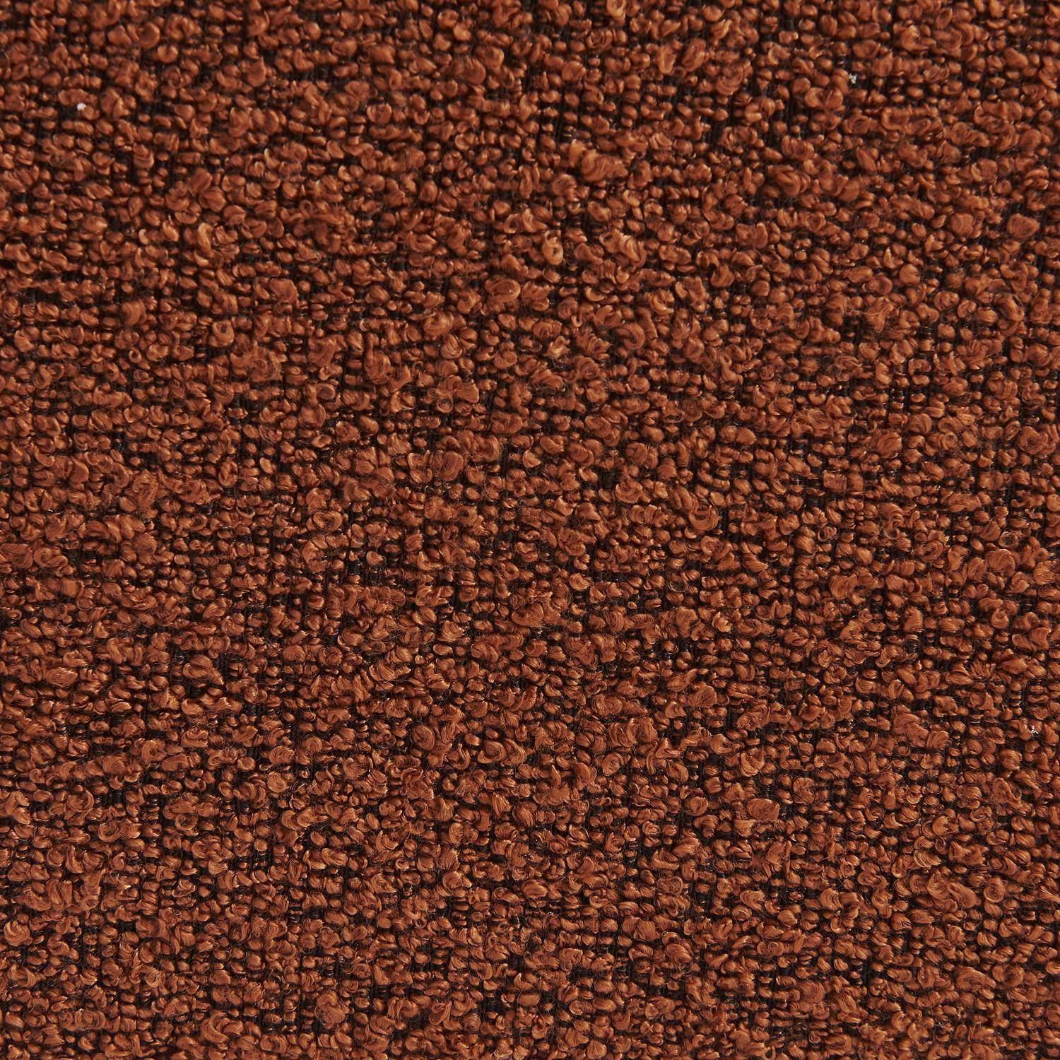 Chauffeuse bouclette texturée 1 place terracotta L 93 x P 104 x H 85cm - Boni,sweeek,Photo4