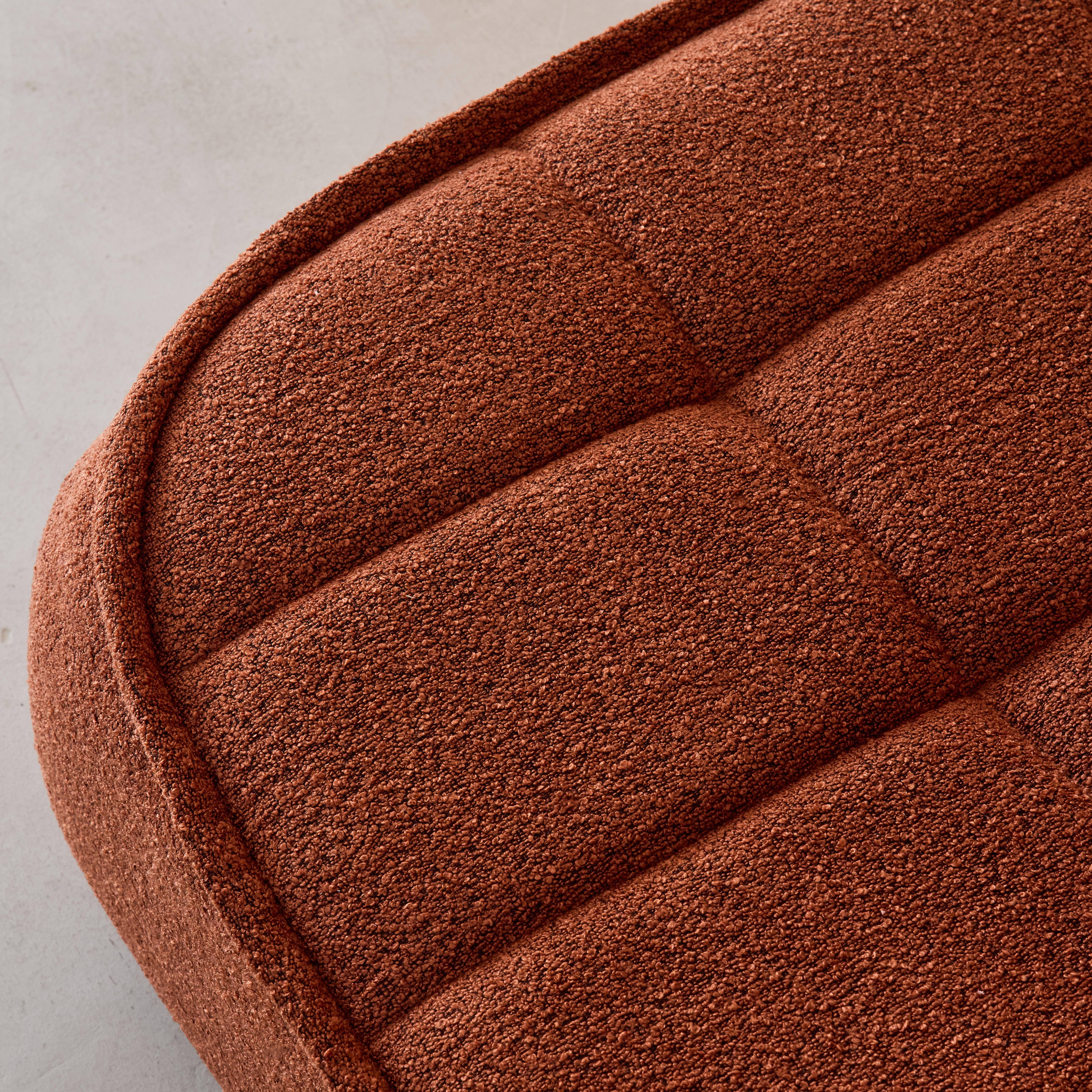 Sessel mit strukturiertem Bouclébezug, terrakotta B 93 x T 104 x H 85 cm - Boni,sweeek,Photo3