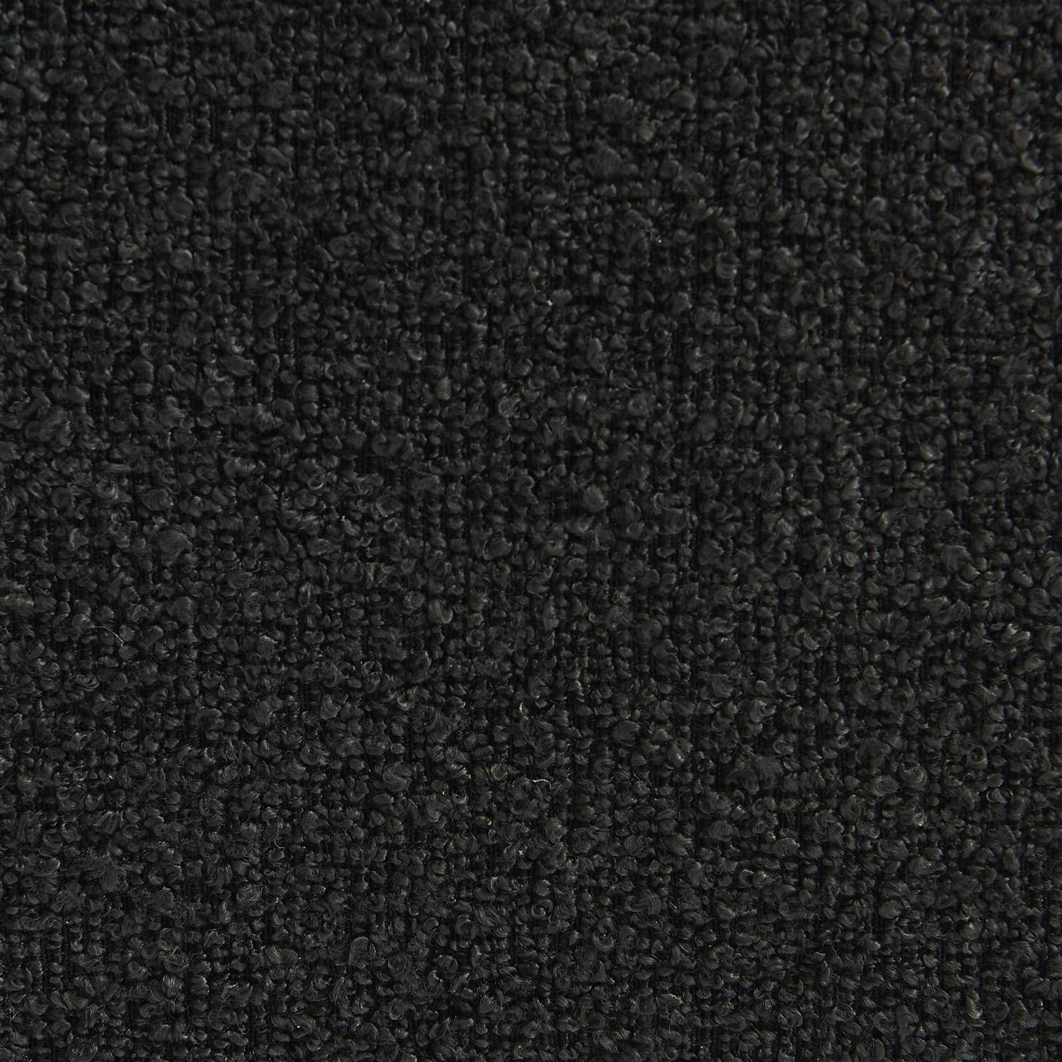 Pouf, apoio para pés para poltrona 1 lugar Boni bouclette texturada, Boni, Preto, 91x63x40 cm Photo3