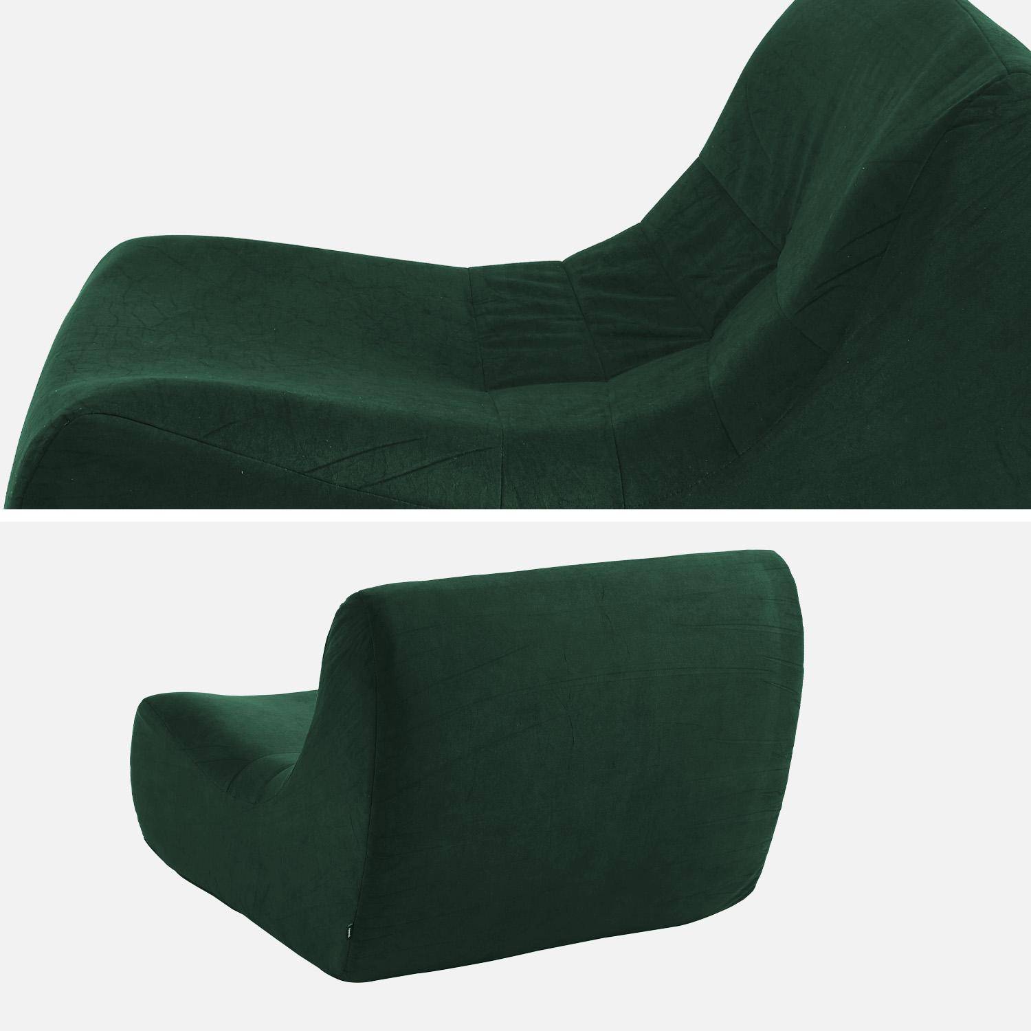 Sillón de terciopelo, 1 plaza, Sokol, Verde, 91x105x72 cm,sweeek,Photo3