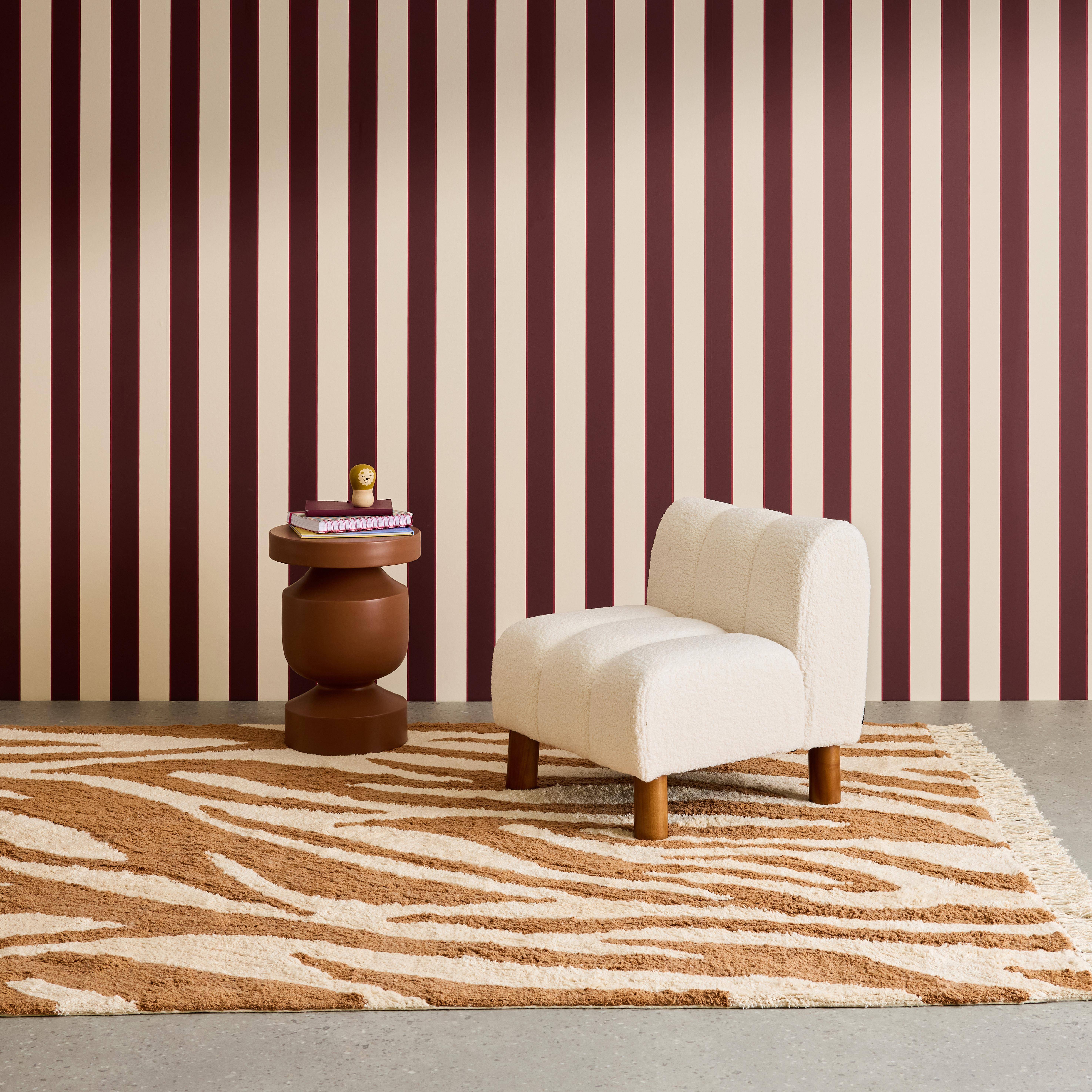 Silla infantil de madera de hevea y borreguito, Angel kids, Blanco, 46x55x52.5 cm,sweeek,Photo1