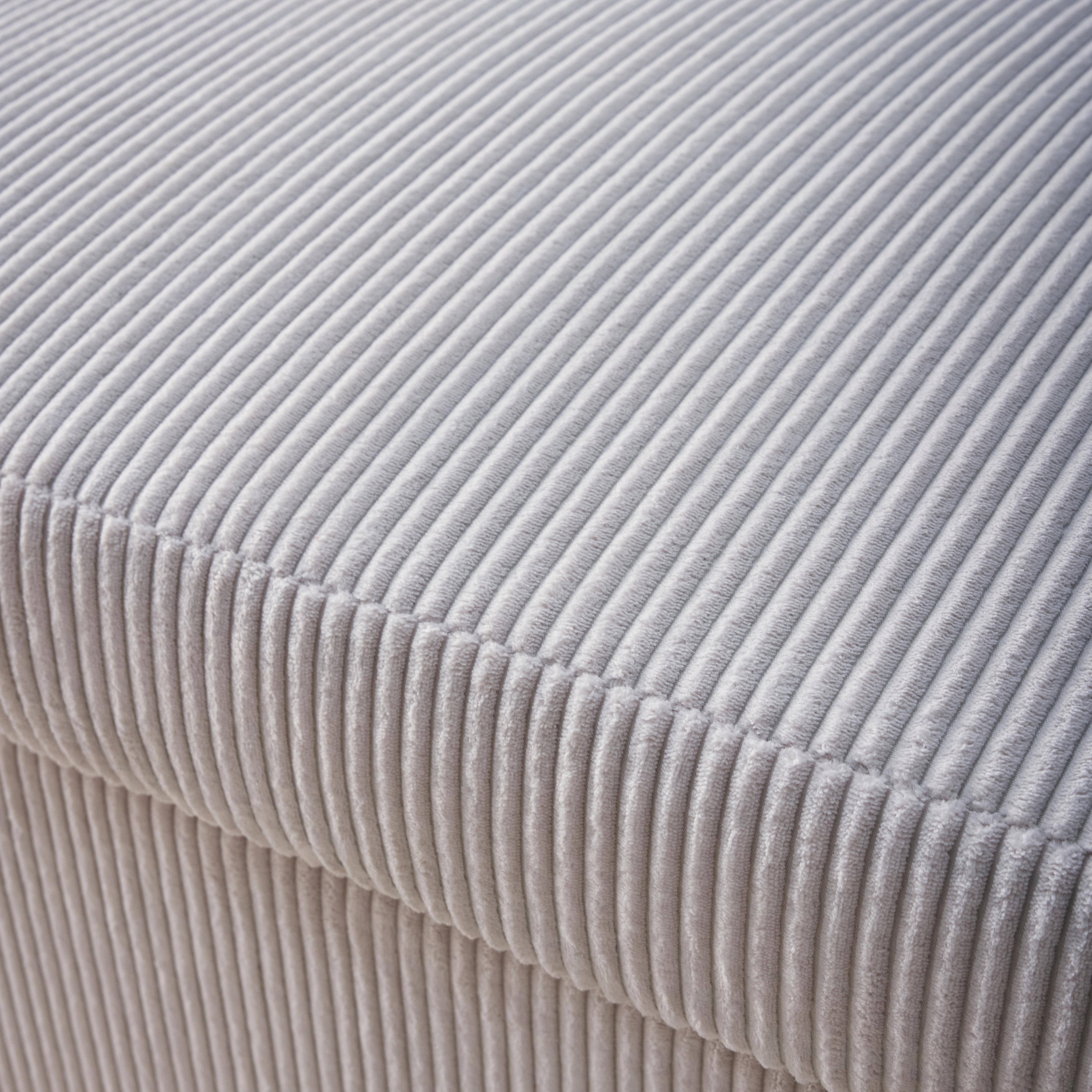 2-Sitzer Schlafsofa mit Cordbezug in weiß B 168 x T 90 x H 88 cm - Lino,sweeek,Photo3