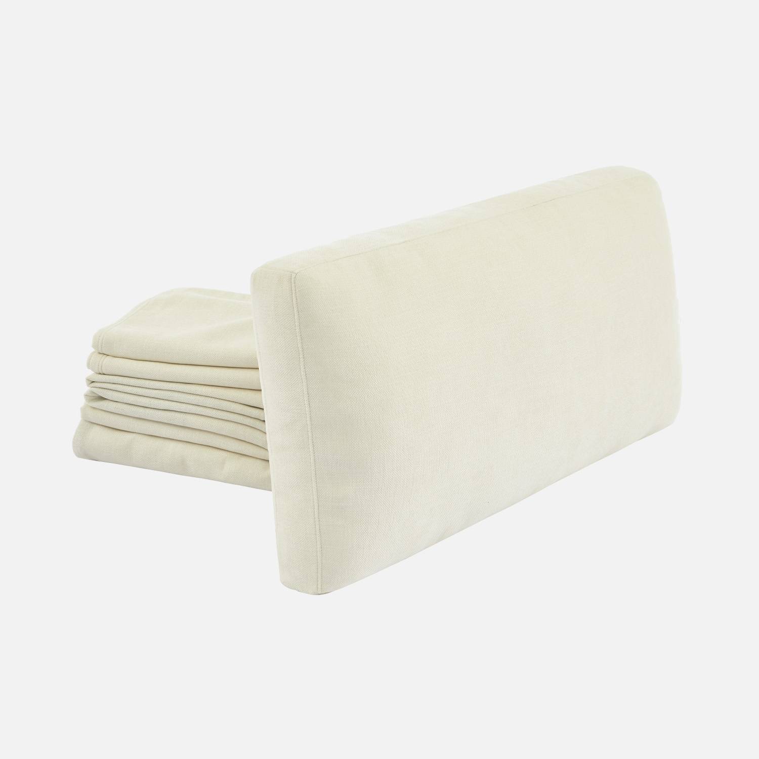 Housse en tissu pour canapé 3 places blanc