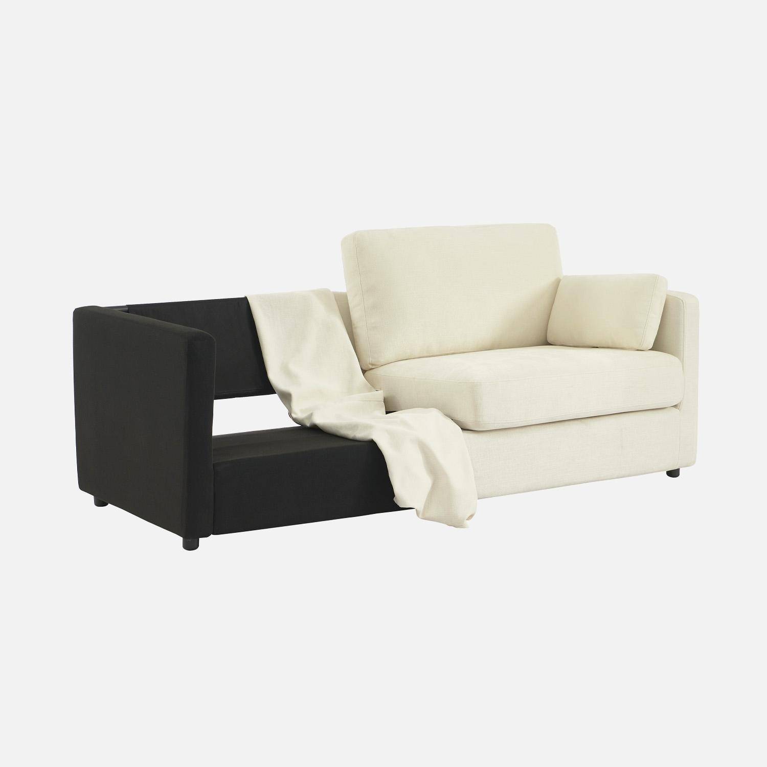 Housse en tissu pour canapé 3 places Neo blanc Photo2