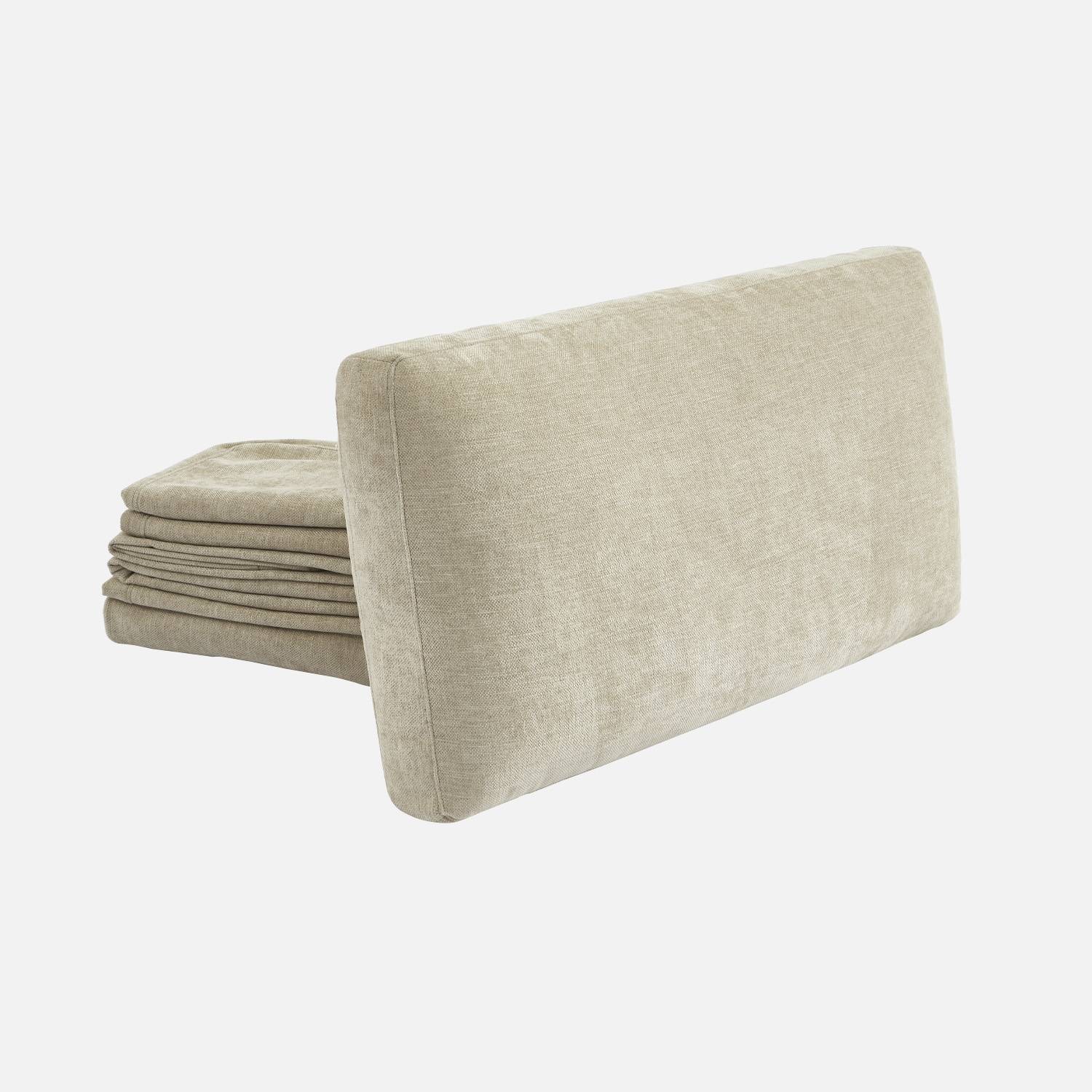 Housse en tissu pour canapé 3 places beige