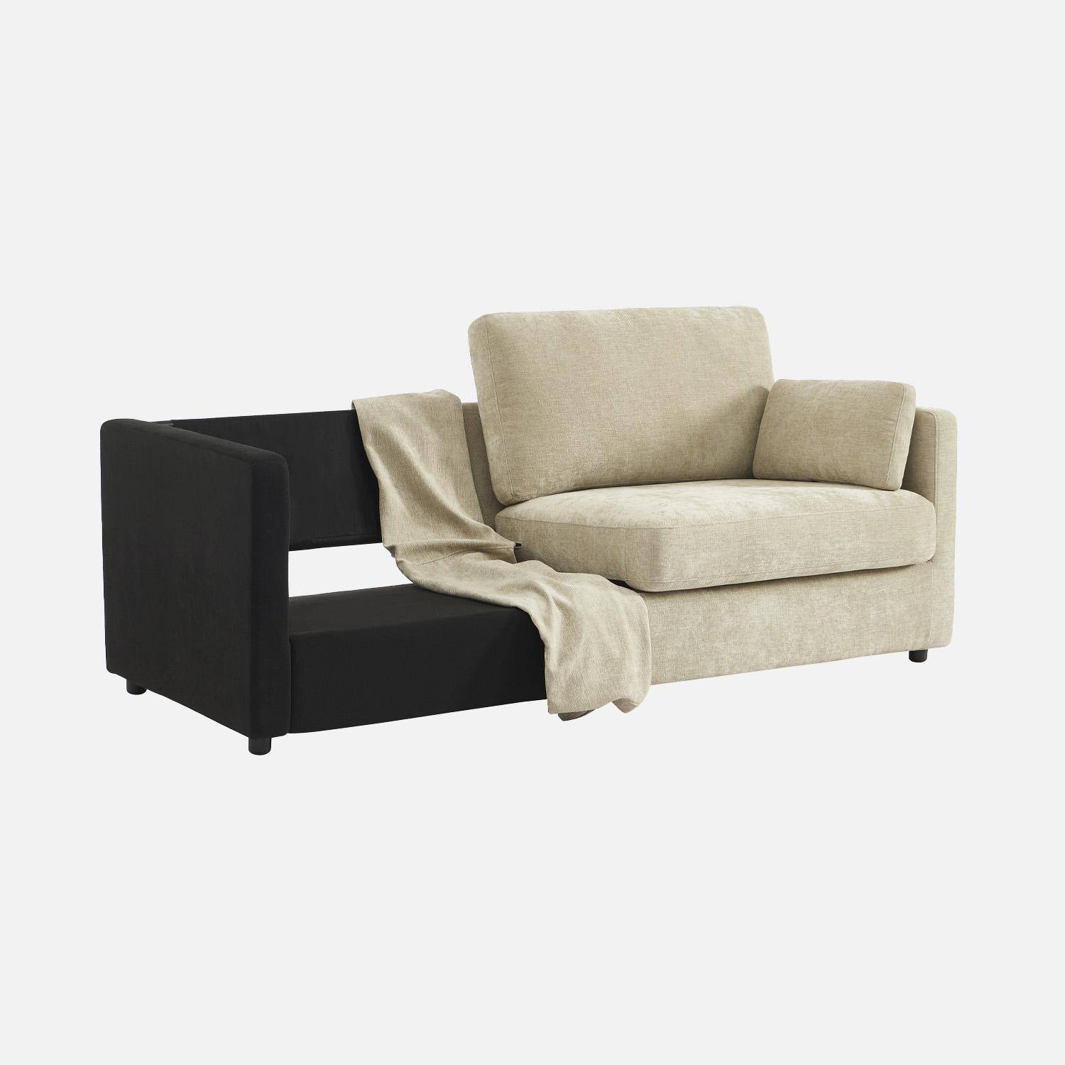 Housse en tissu pour canapé 3 places Neo beige,sweeek,Photo2