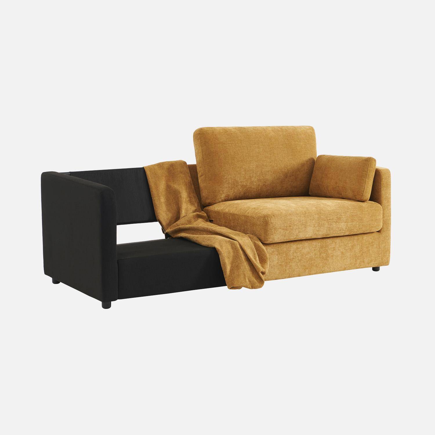 Housse en tissu pour canapé 3 places Neo ocre,sweeek,Photo2