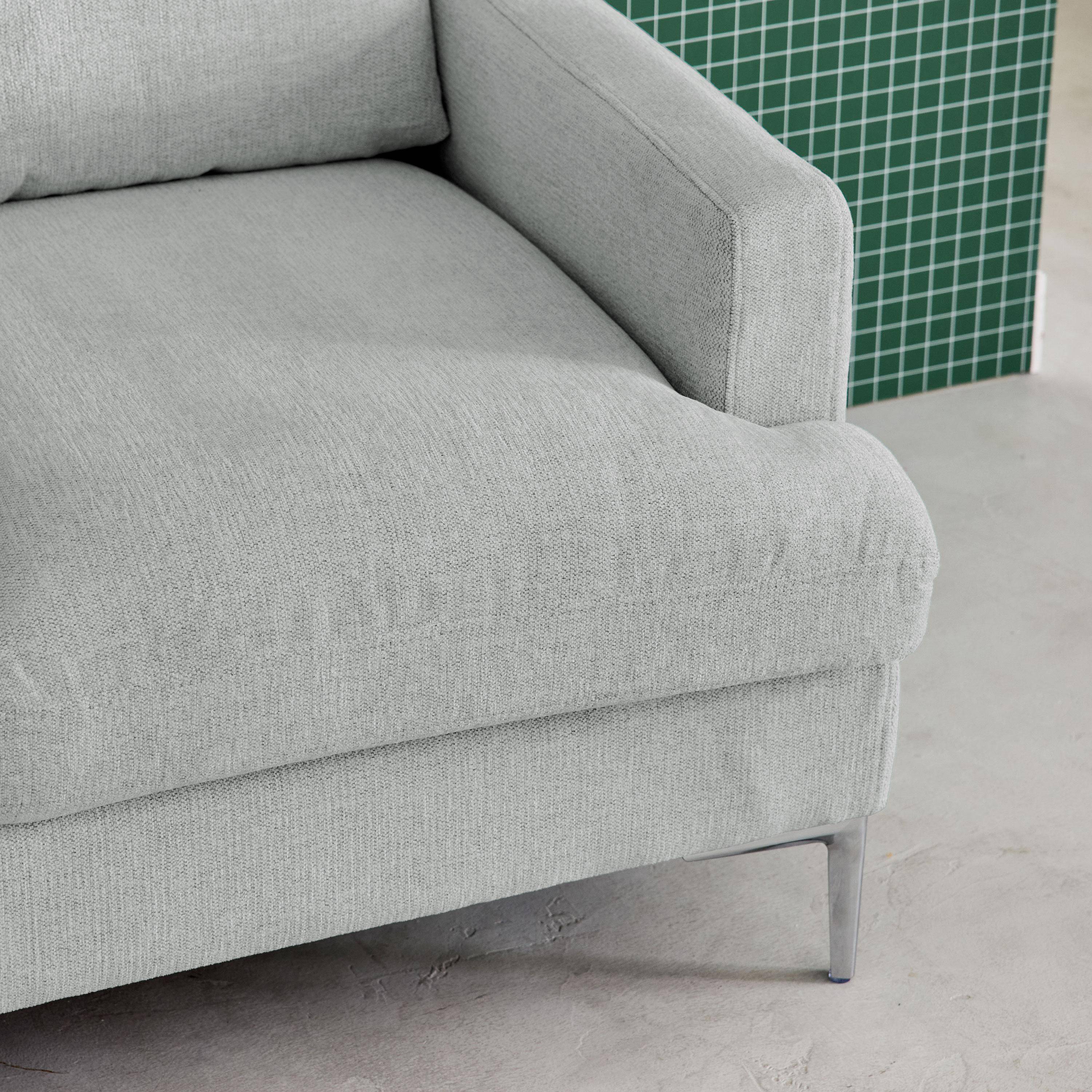 2-Sitzer-Sofa mit hellgrauem Stoffbezug B 143 x T 90 x H 89 cm - Hans,sweeek,Photo3